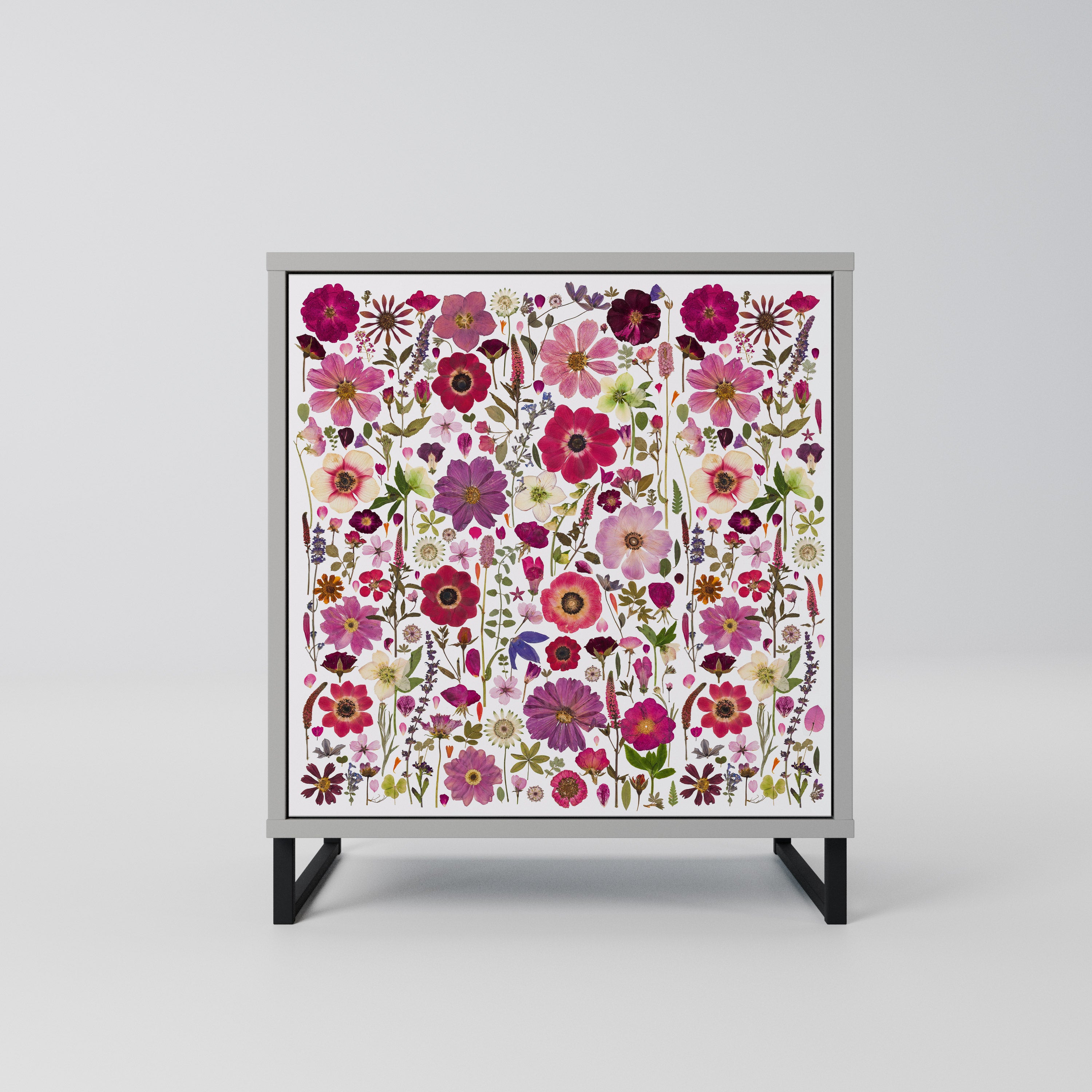 PETAL GARDEN Komoda 1-drzwiowa korpus Szary