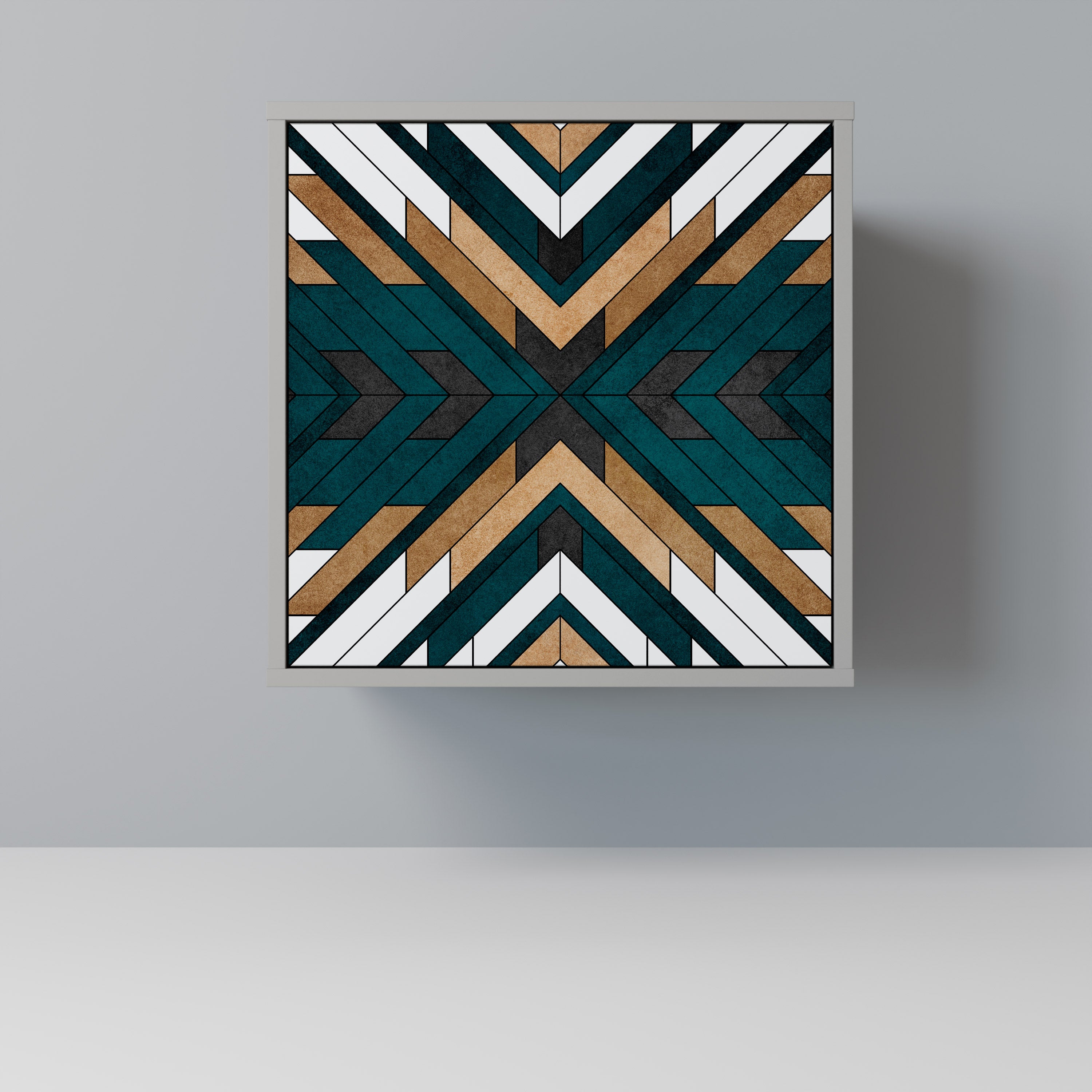 ARTISTIC GEOMETRY Komoda 1-drzwiowa korpus Szary