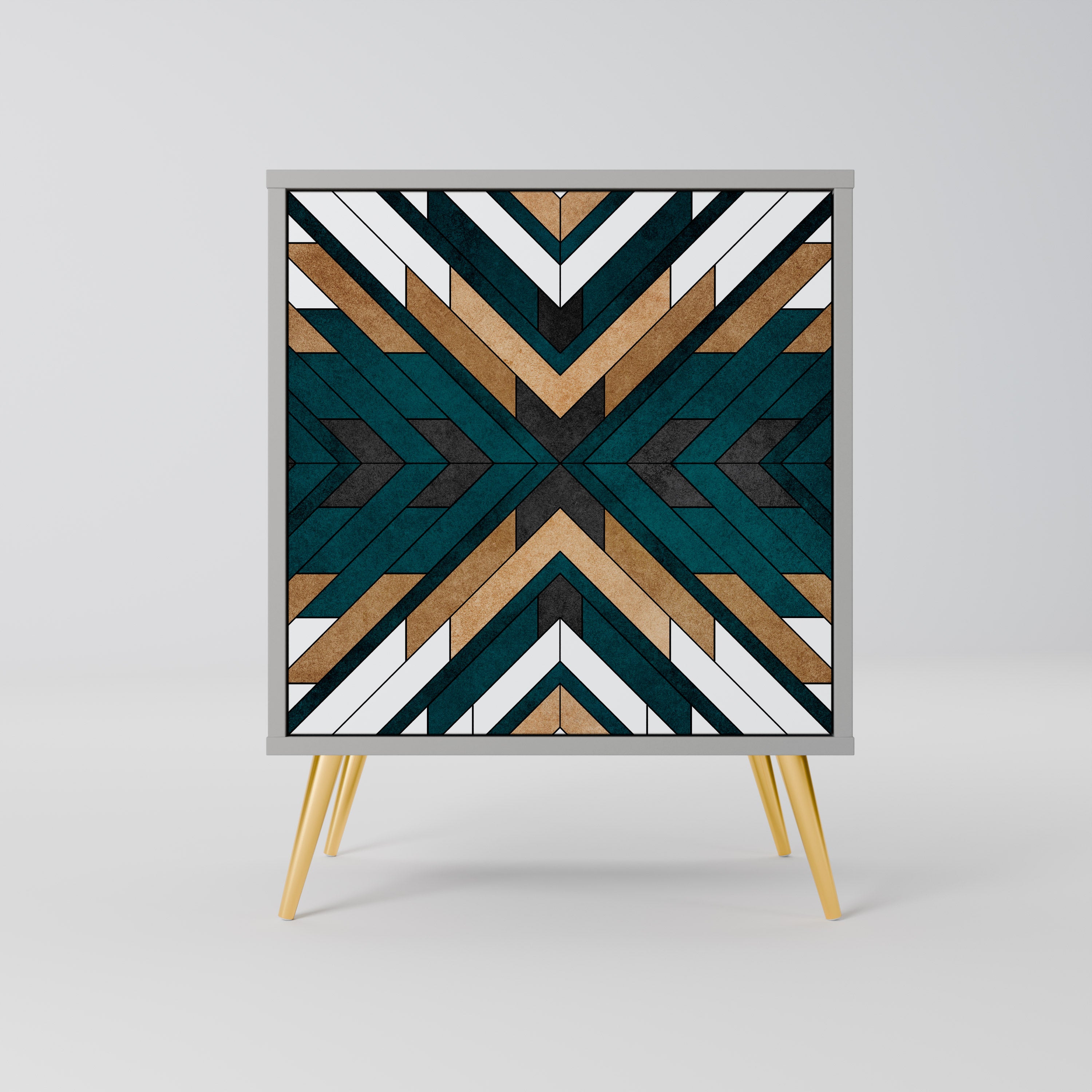 ARTISTIC GEOMETRY Komoda 1-drzwiowa korpus Szary