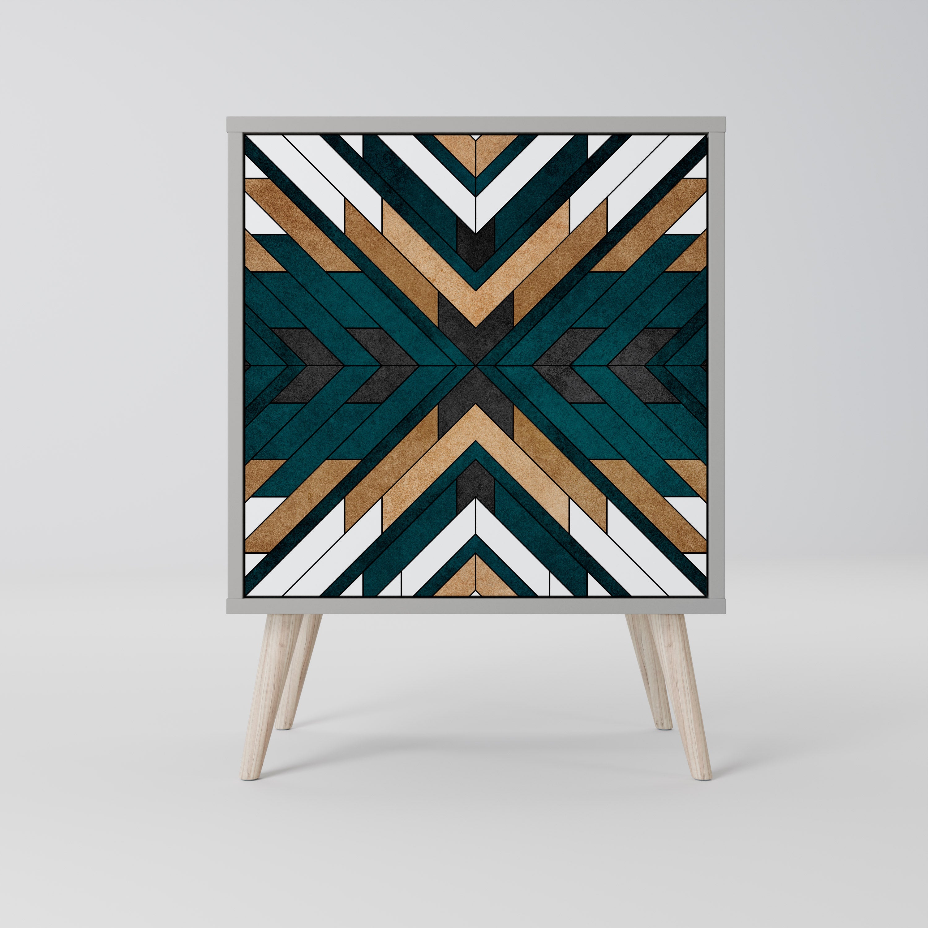 ARTISTIC GEOMETRY Komoda 1-drzwiowa korpus Szary