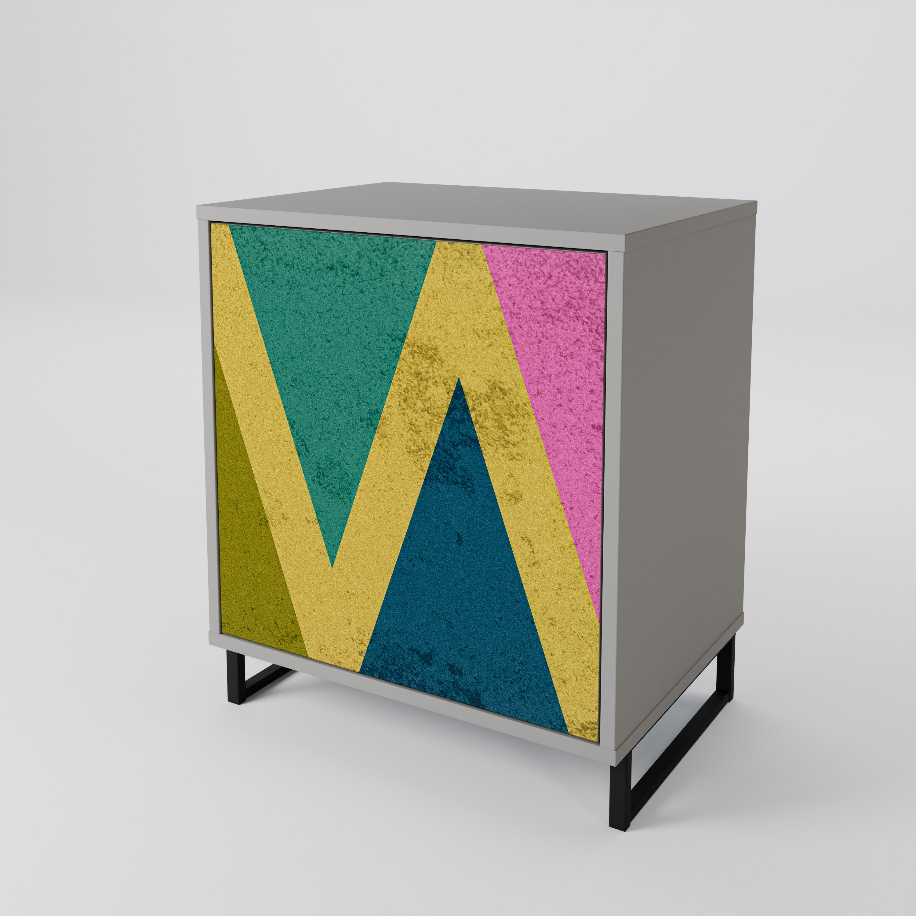 COLORFUL TRIANGLES Komoda 1-drzwiowa korpus Szary