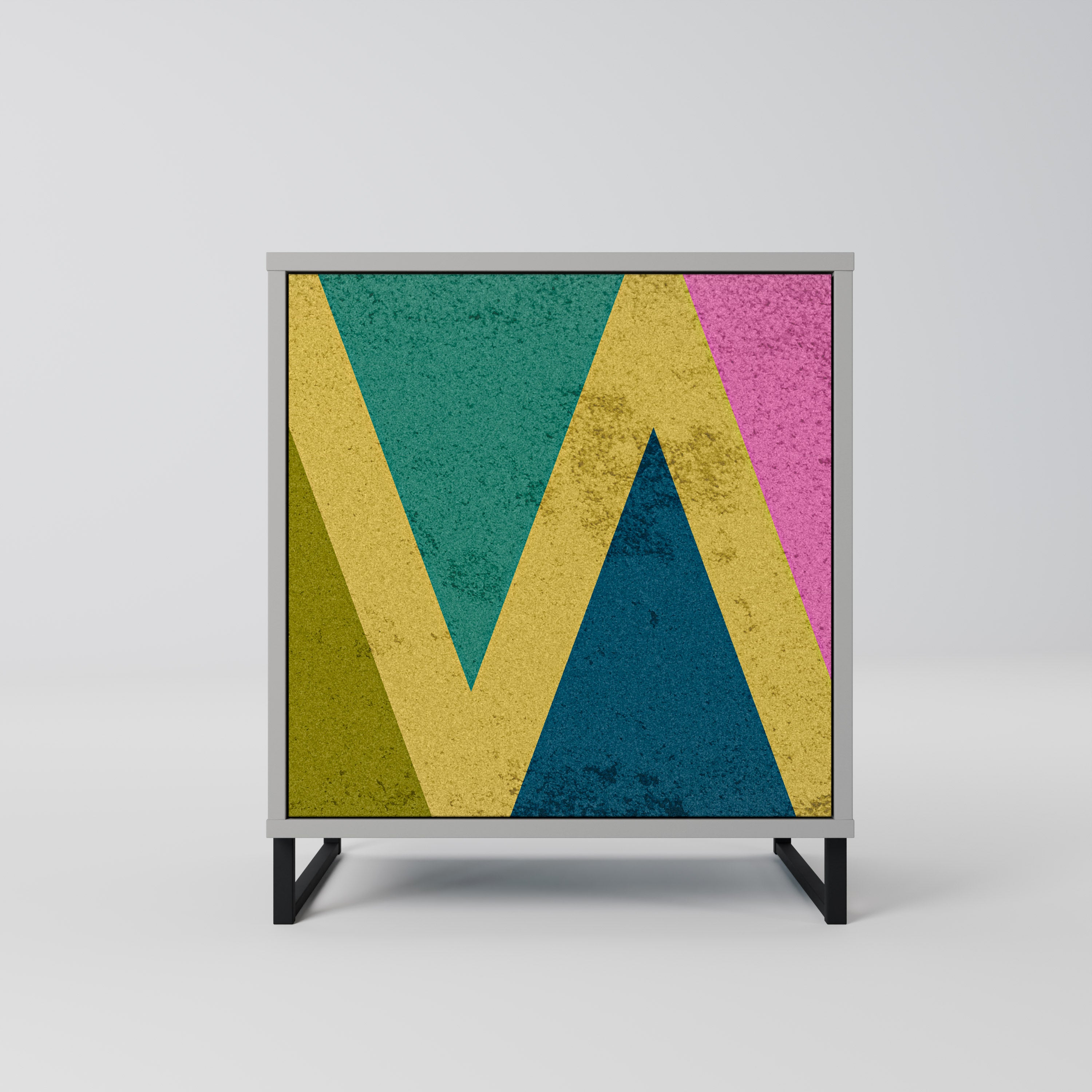 COLORFUL TRIANGLES Komoda 1-drzwiowa korpus Szary