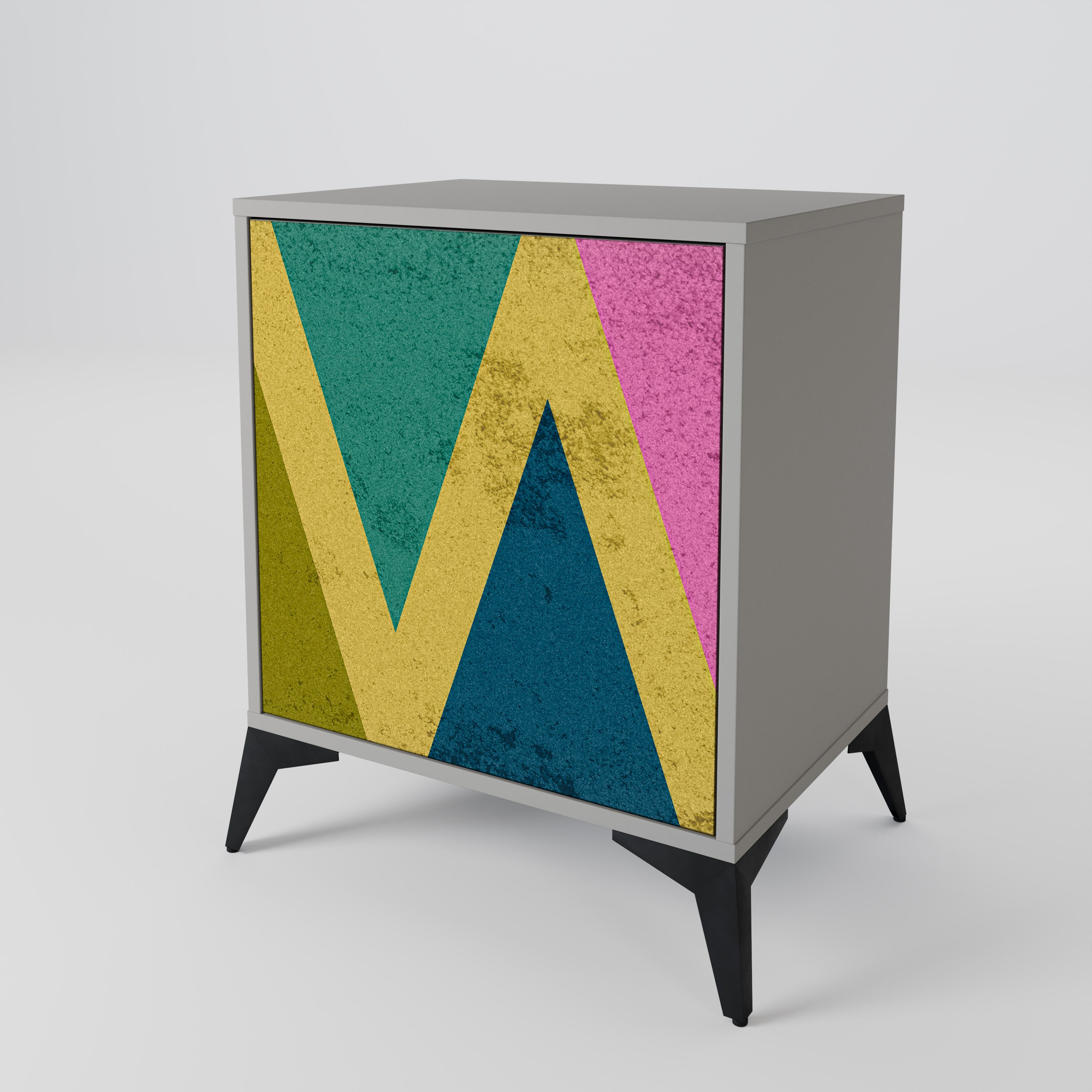 COLORFUL TRIANGLES Komoda 1-drzwiowa korpus Szary