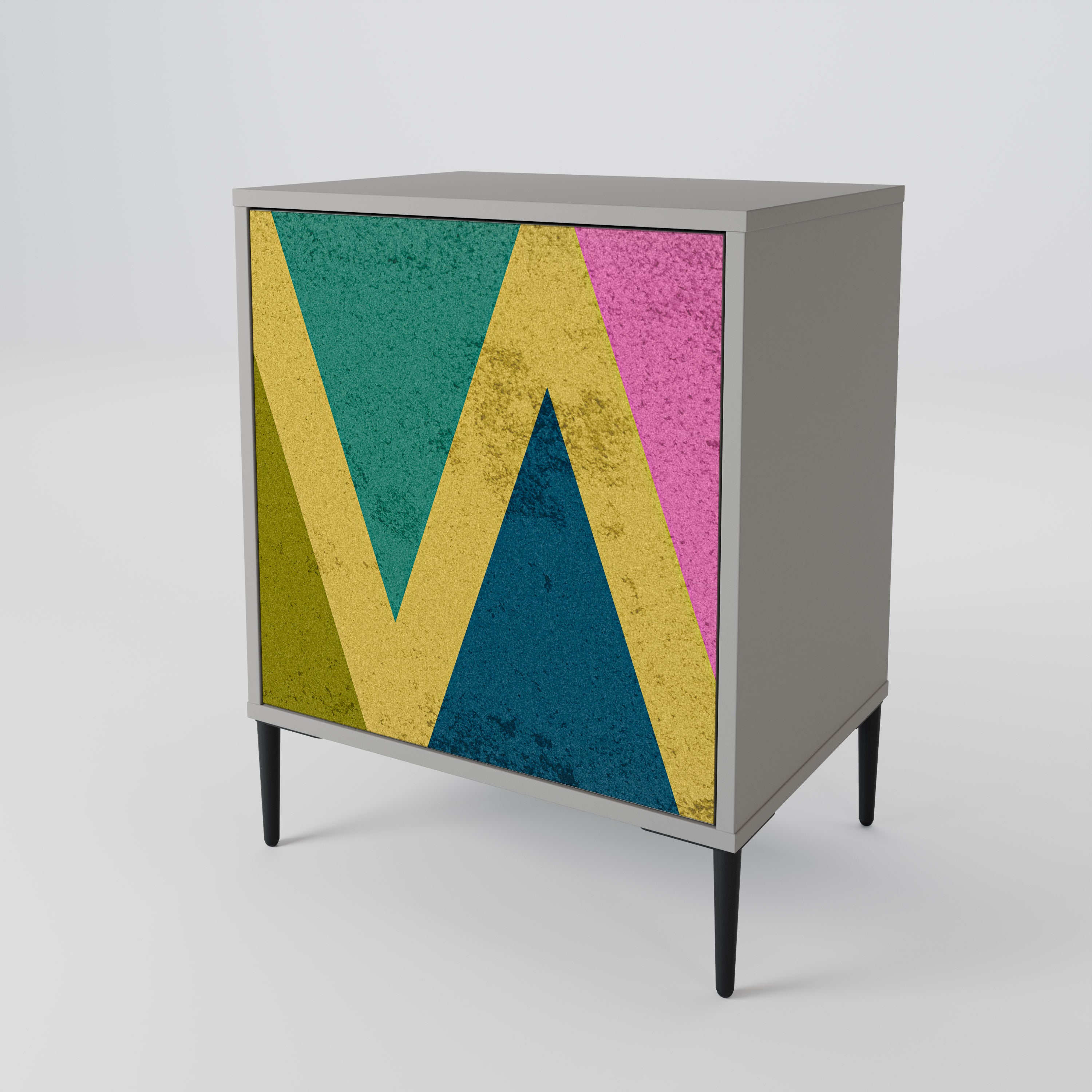 COLORFUL TRIANGLES Komoda 1-drzwiowa korpus Szary