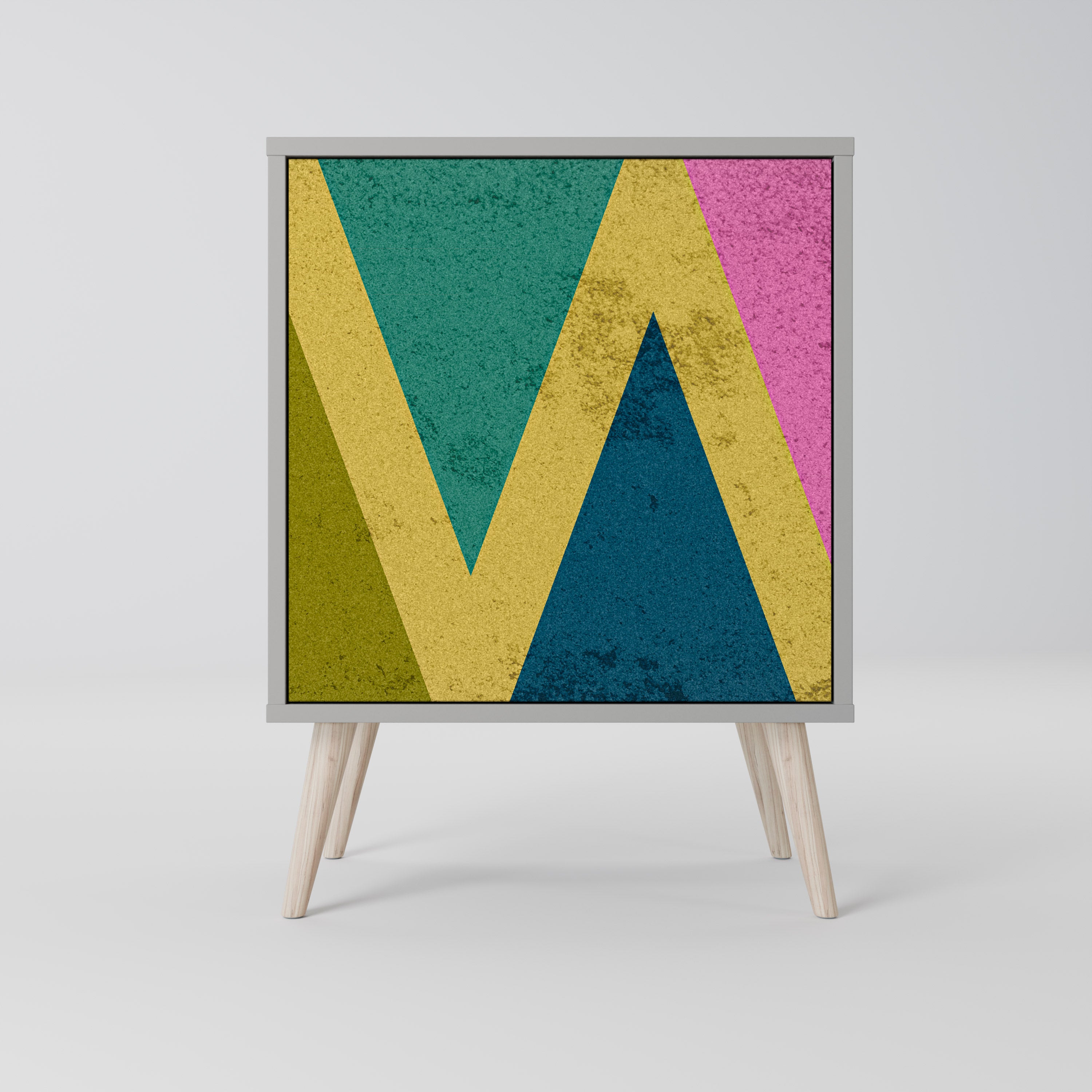 COLORFUL TRIANGLES Komoda 1-drzwiowa korpus Szary