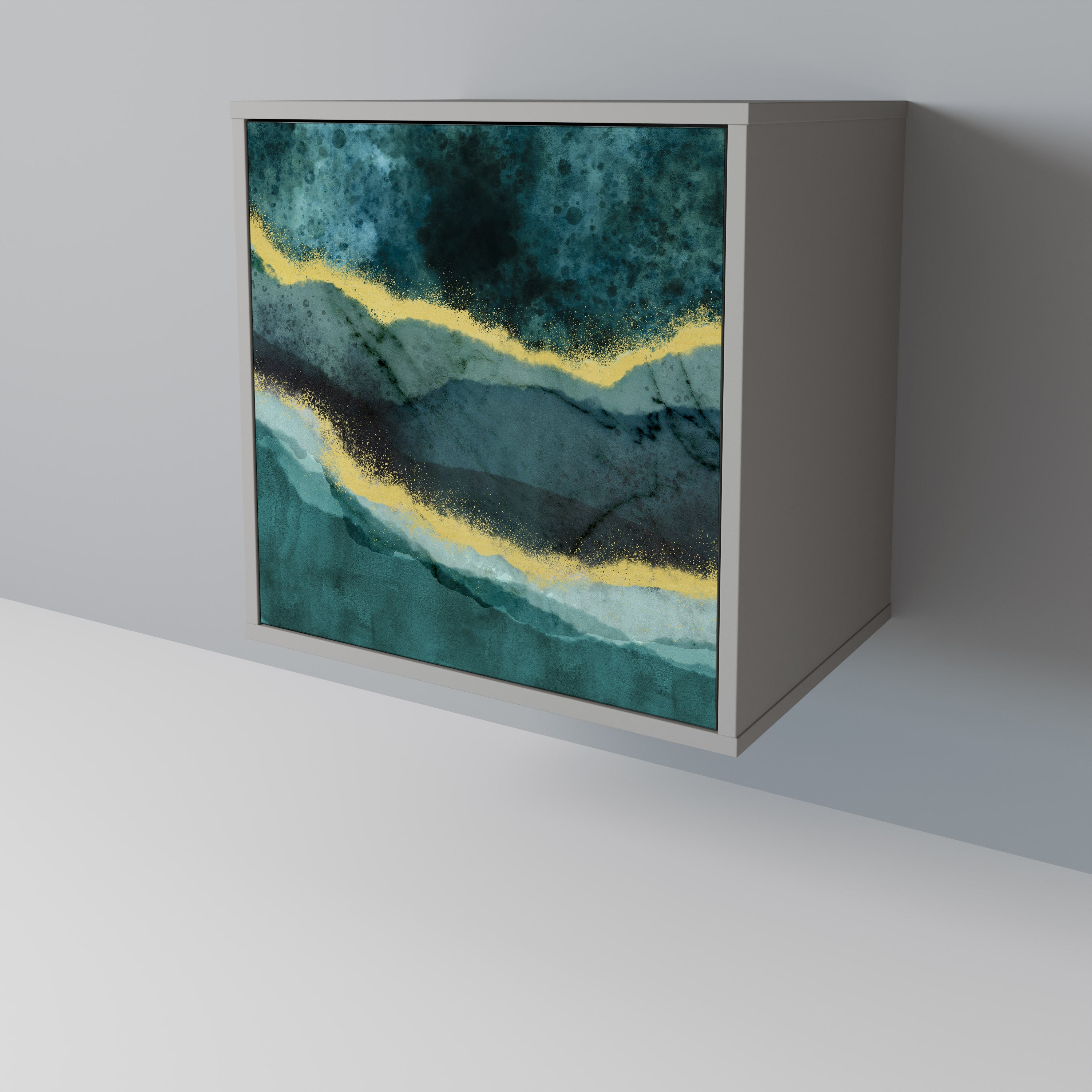 GOLDRUSH ODYSSEY Komoda 1-drzwiowa korpus Szary