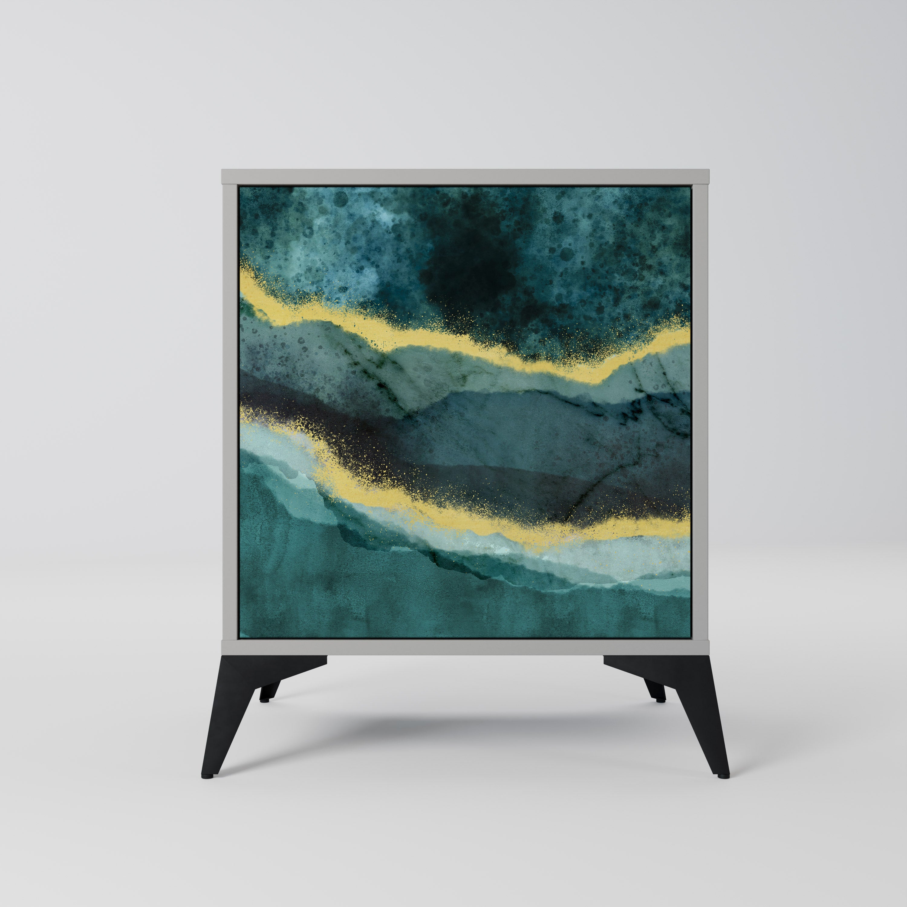 GOLDRUSH ODYSSEY Komoda 1-drzwiowa korpus Szary