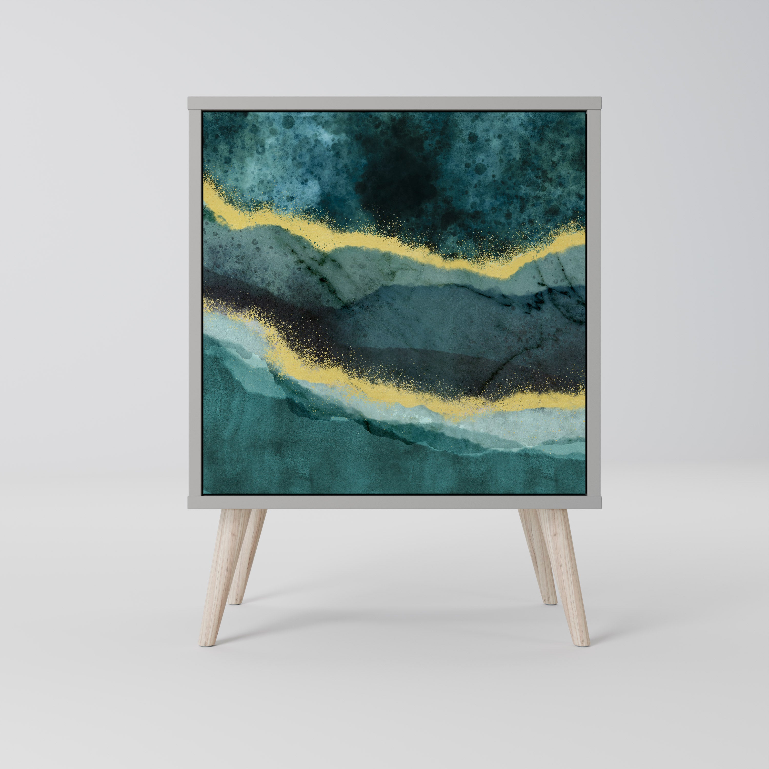 GOLDRUSH ODYSSEY Komoda 1-drzwiowa korpus Szary