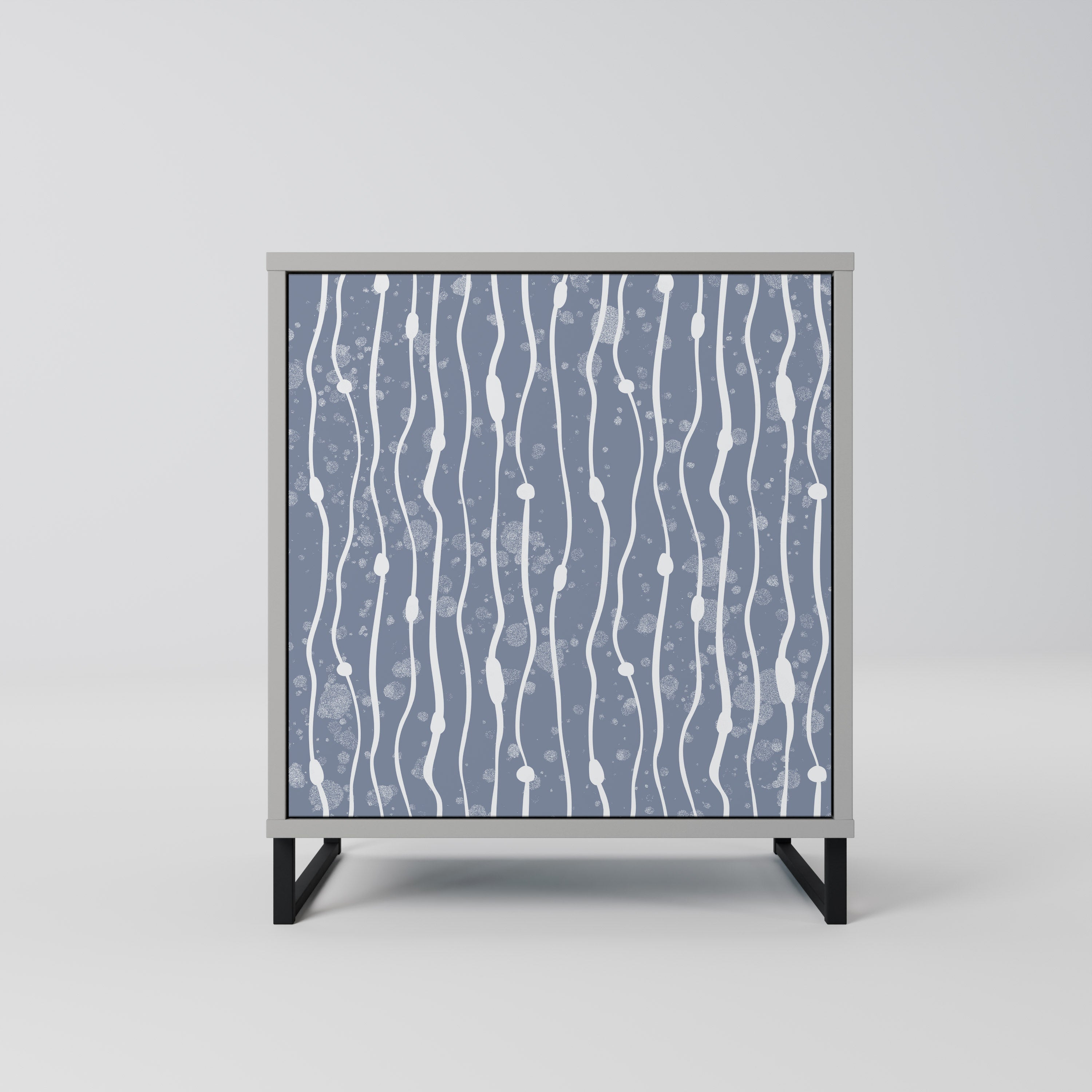 GRAPHITE RAIN Komoda 1-drzwiowa korpus Szary