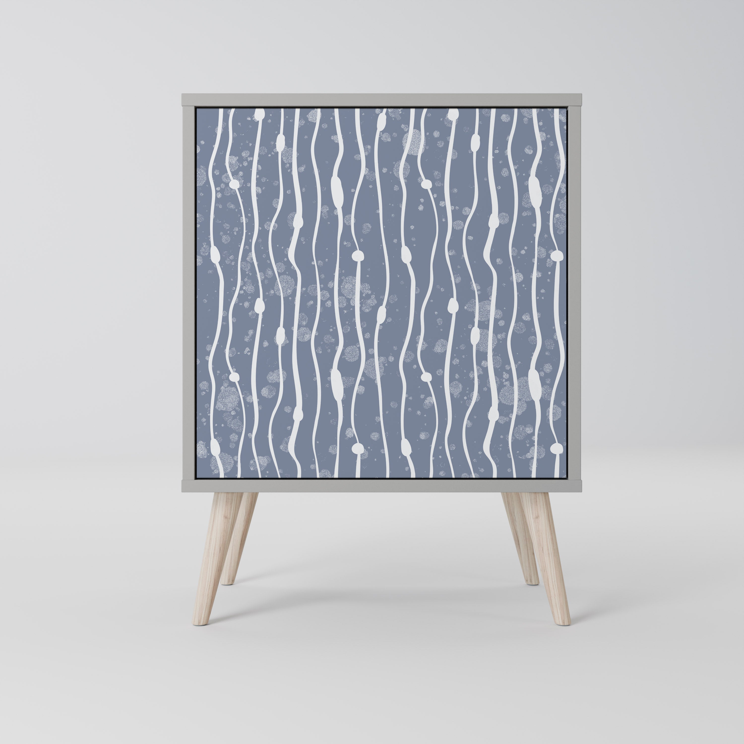 GRAPHITE RAIN Komoda 1-drzwiowa korpus Szary