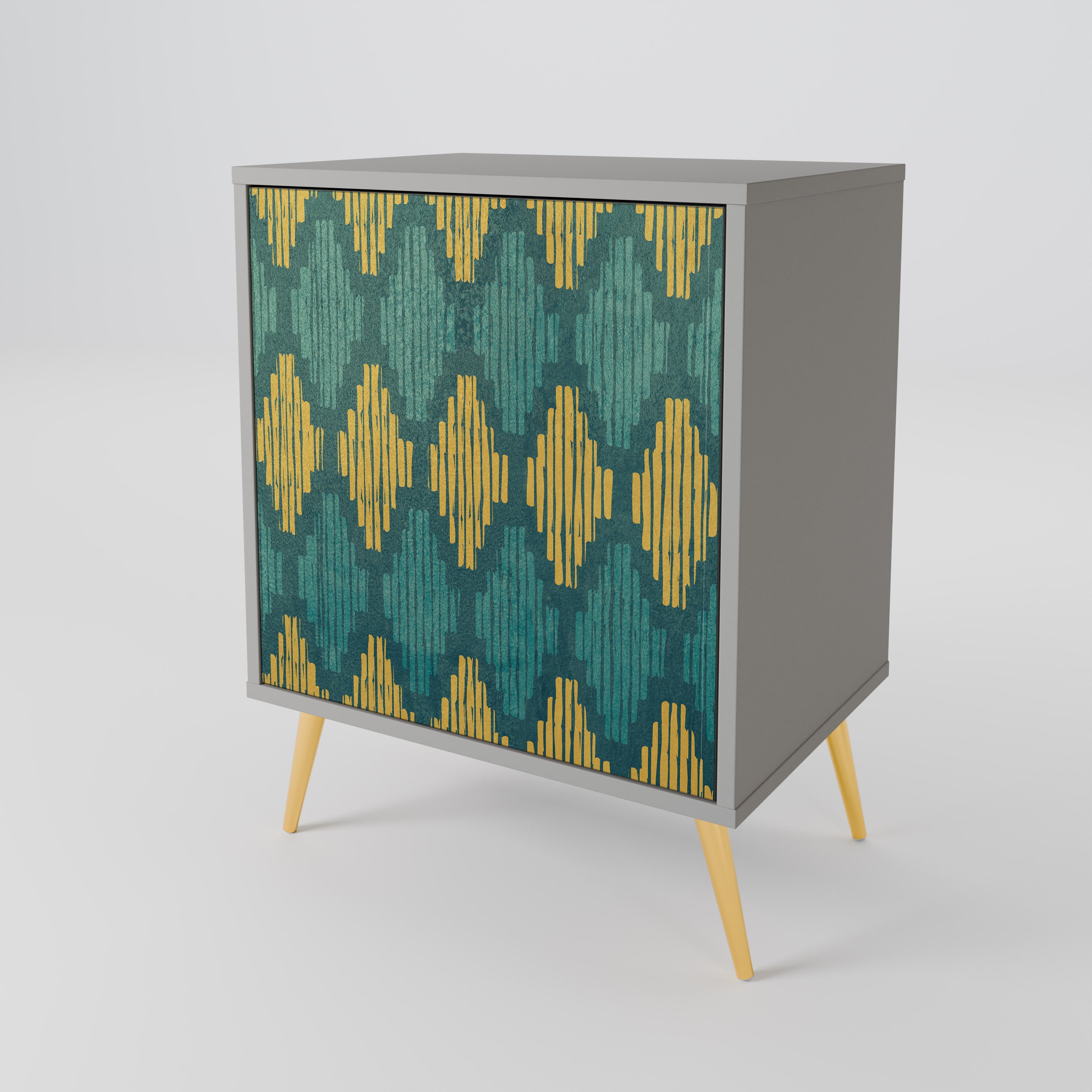 POLYGONS Komoda 1-drzwiowa korpus Szary