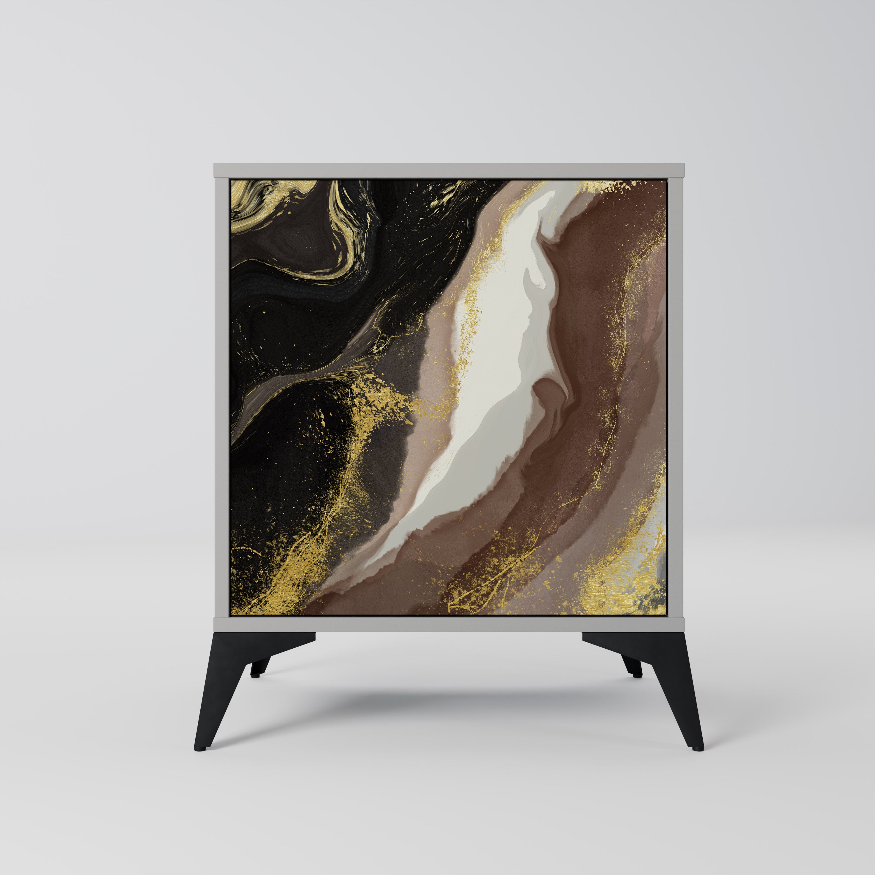 GOLD DUST Komoda 1-drzwiowa korpus Szary