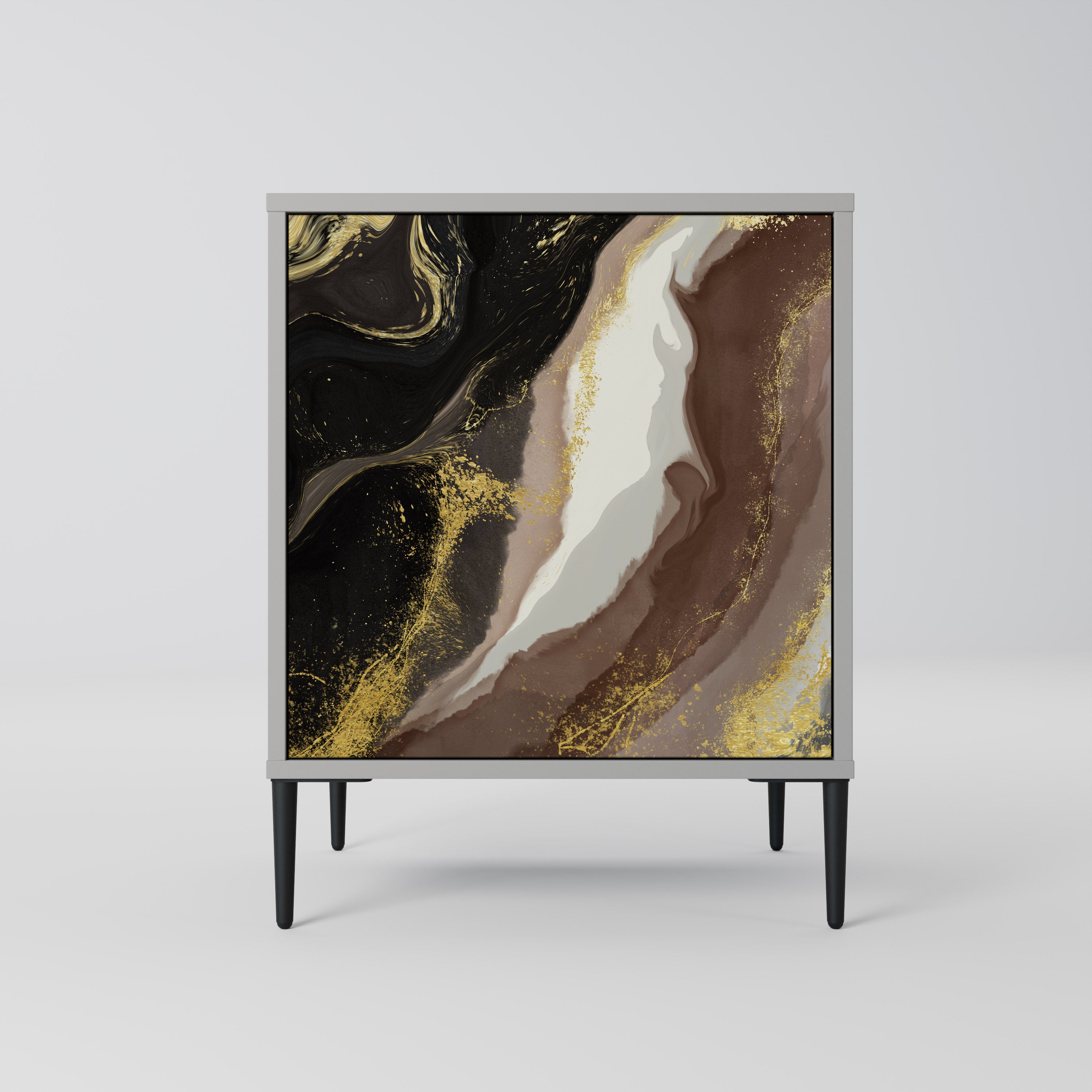 GOLD DUST Komoda 1-drzwiowa korpus Szary