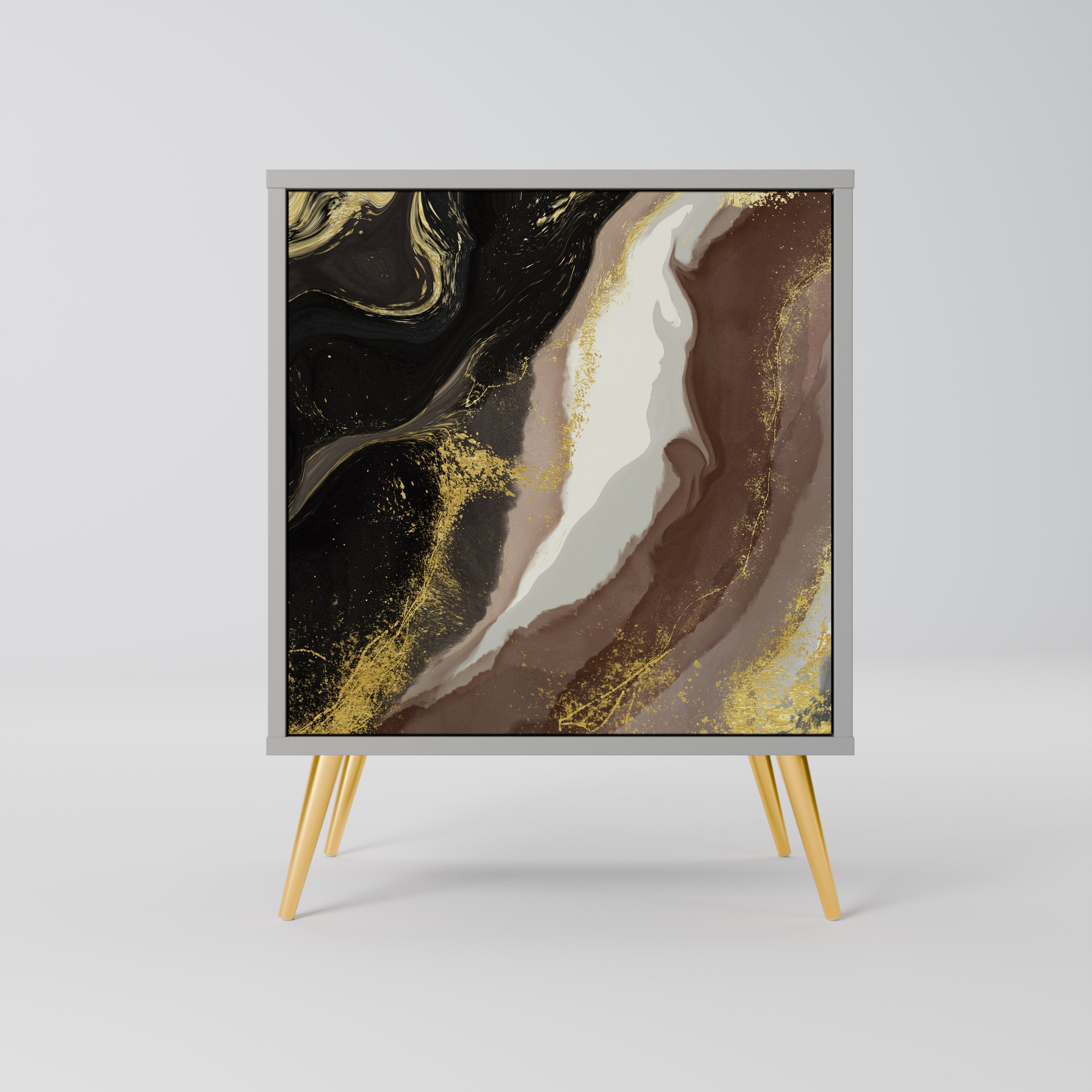 GOLD DUST Komoda 1-drzwiowa korpus Szary