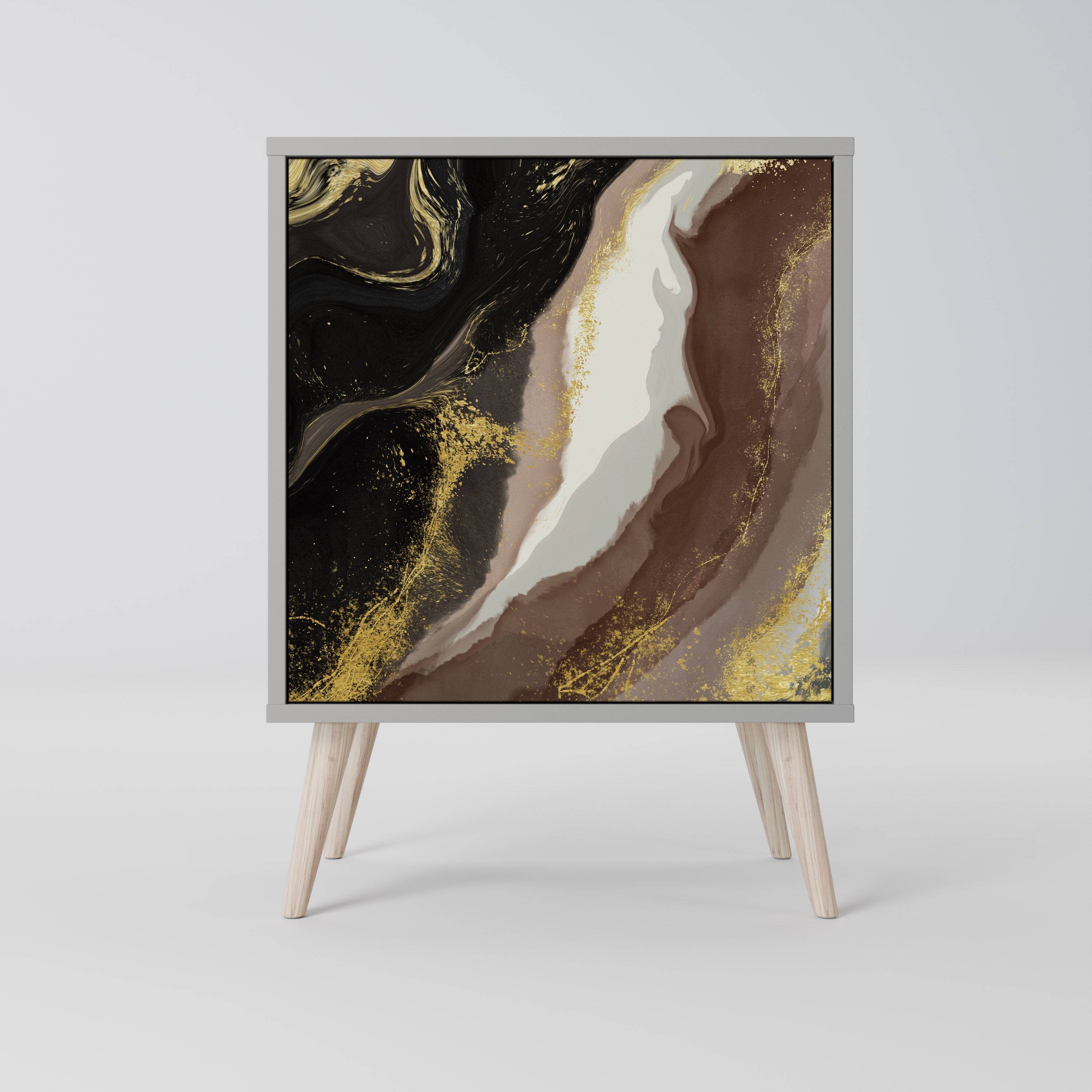 GOLD DUST Komoda 1-drzwiowa korpus Szary