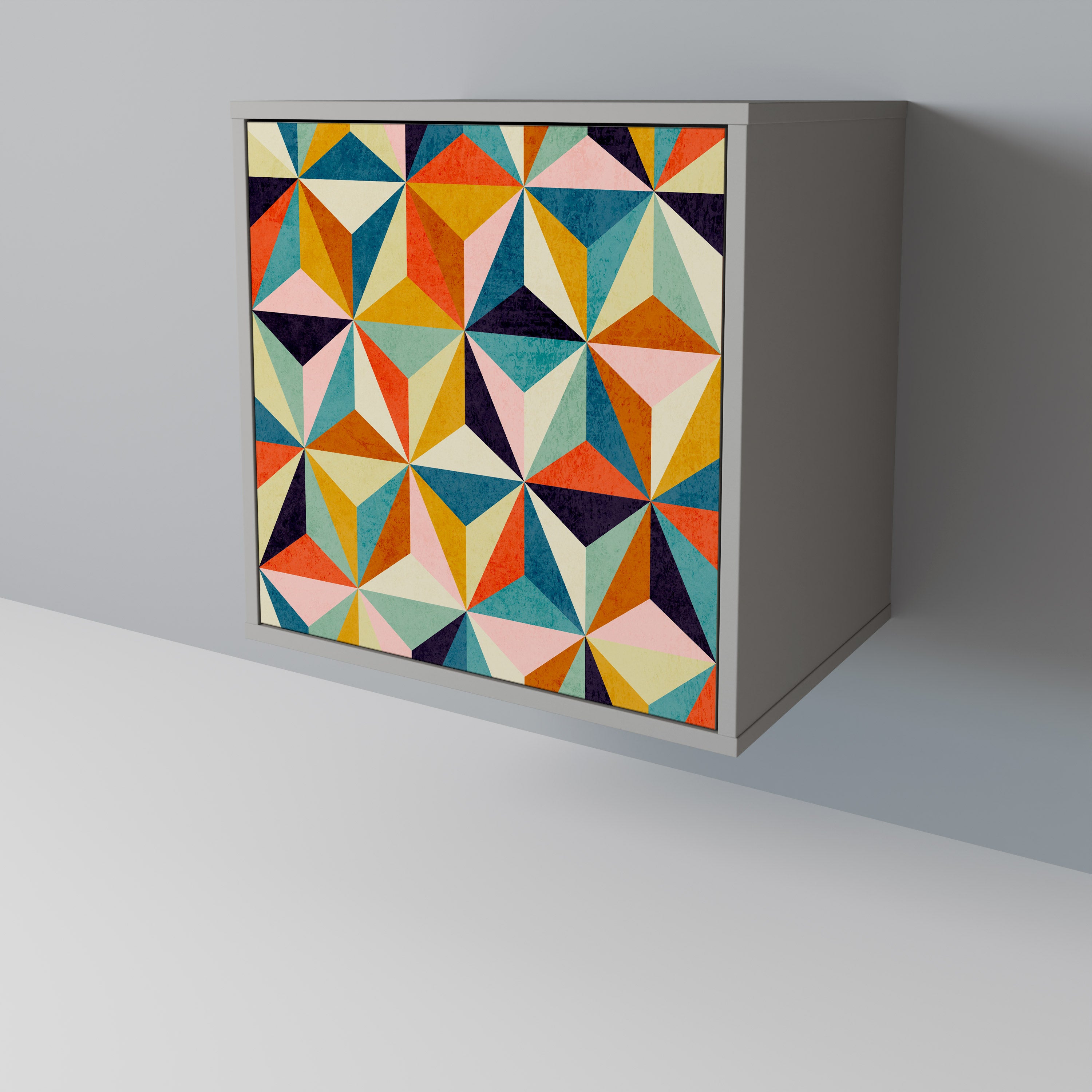 TESSELATE TREASURES Komoda 1-drzwiowa korpus Szary