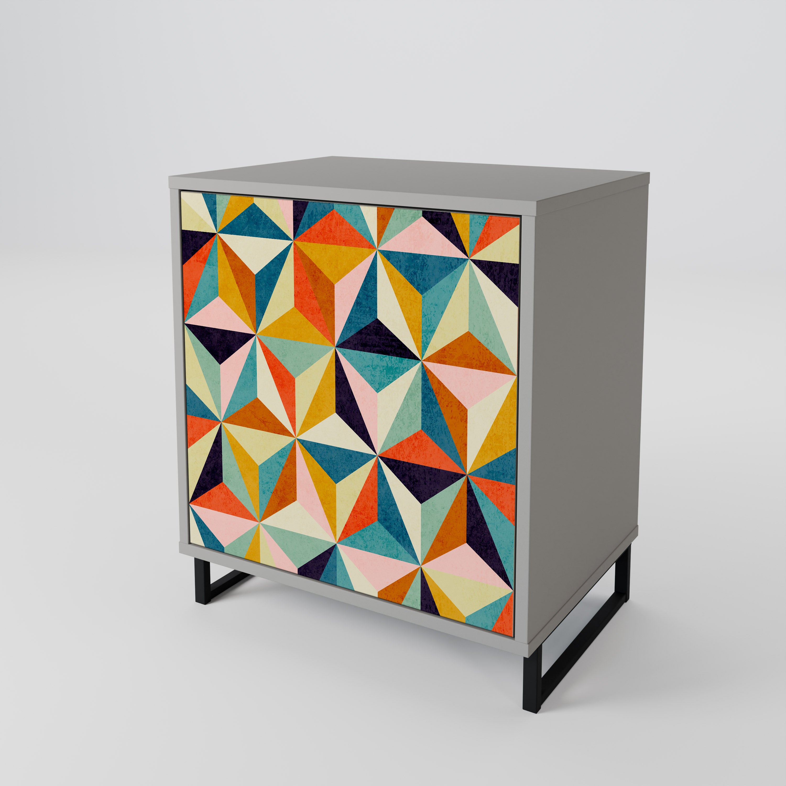 TESSELATE TREASURES Komoda 1-drzwiowa korpus Szary