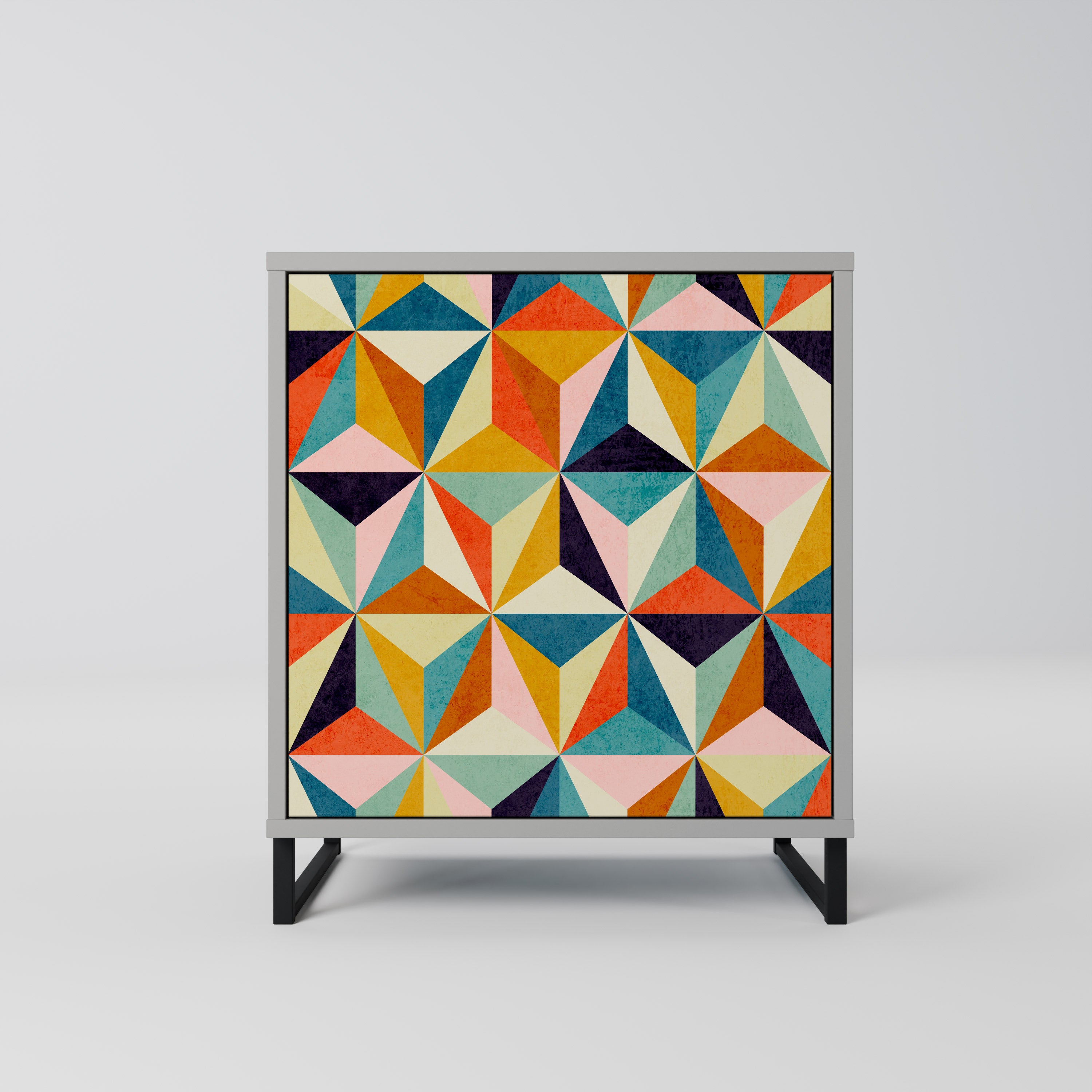 TESSELATE TREASURES Komoda 1-drzwiowa korpus Szary