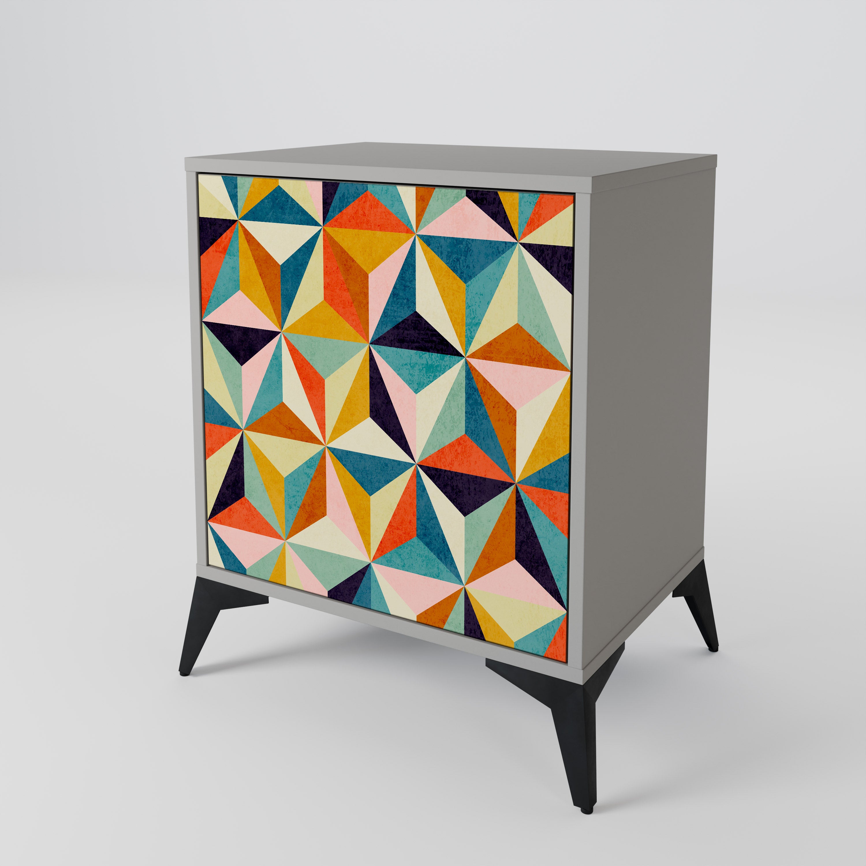 TESSELATE TREASURES Komoda 1-drzwiowa korpus Szary