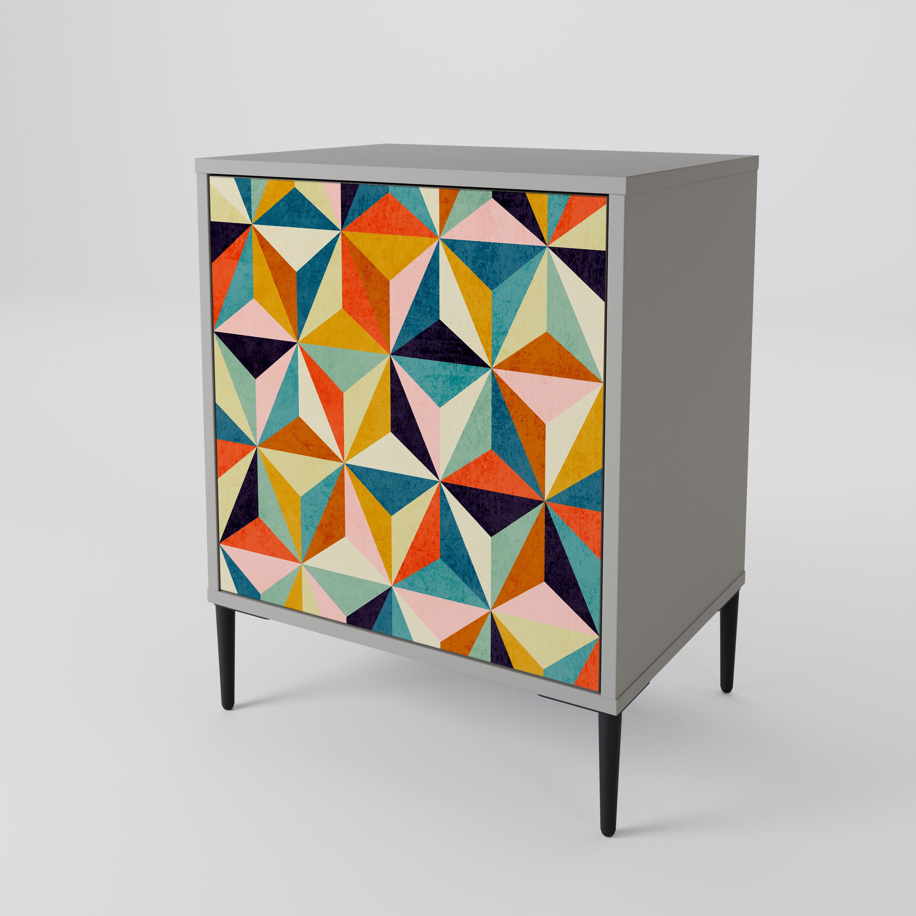 TESSELATE TREASURES Komoda 1-drzwiowa korpus Szary