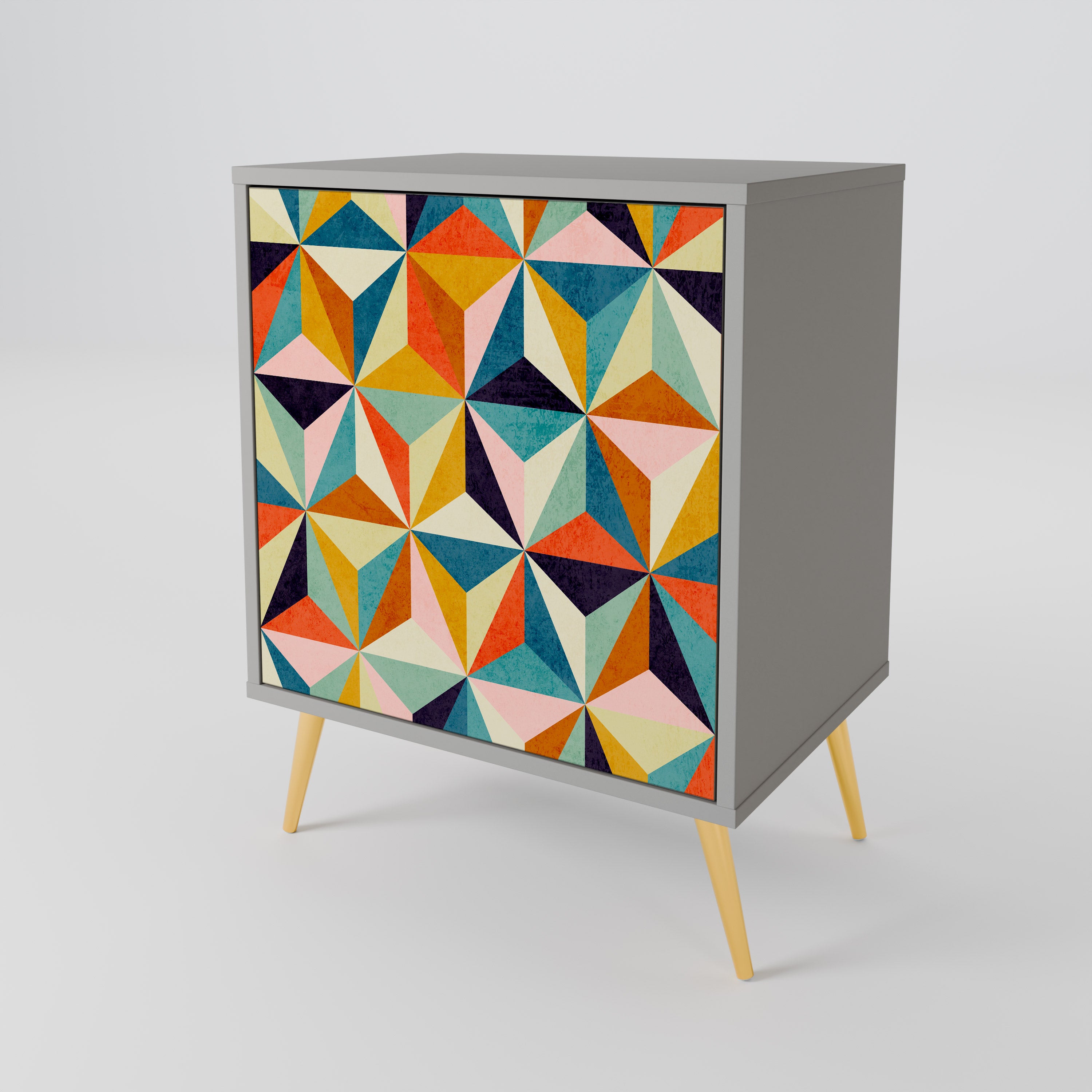 TESSELATE TREASURES Komoda 1-drzwiowa korpus Szary