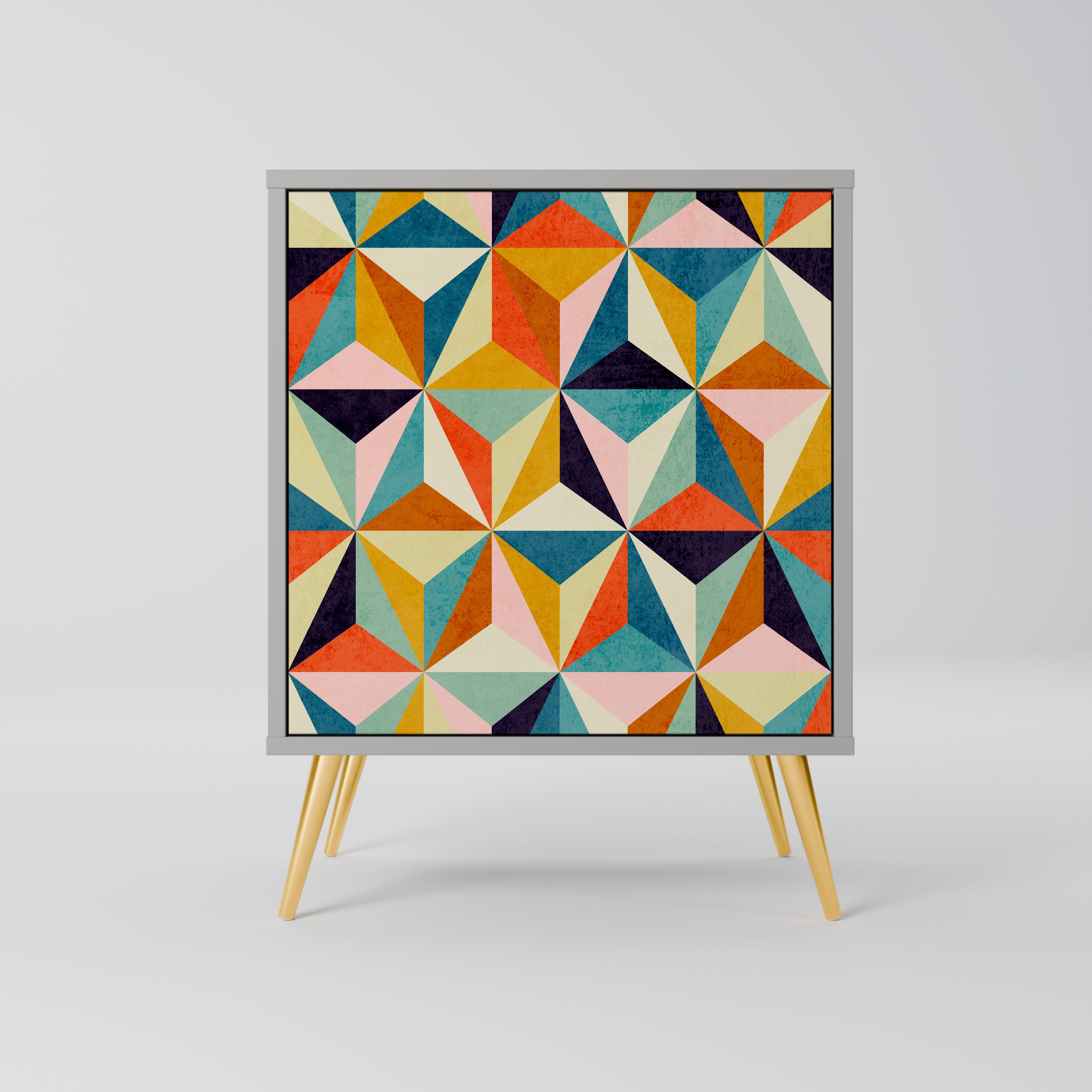 TESSELATE TREASURES Komoda 1-drzwiowa korpus Szary