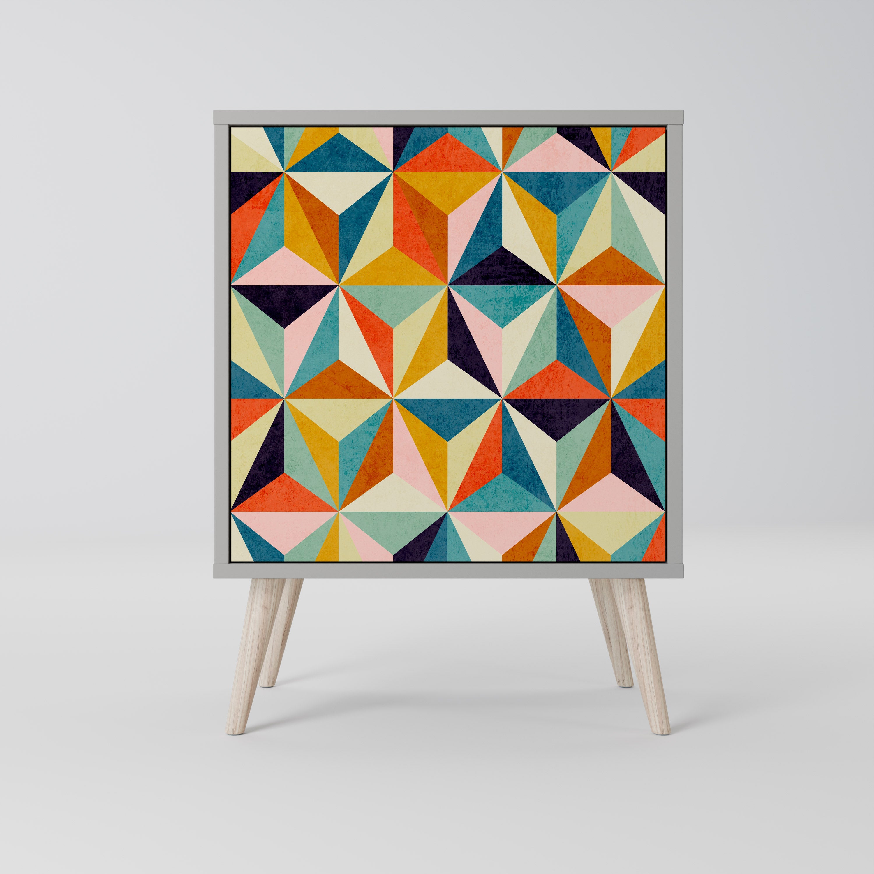 TESSELATE TREASURES Komoda 1-drzwiowa korpus Szary