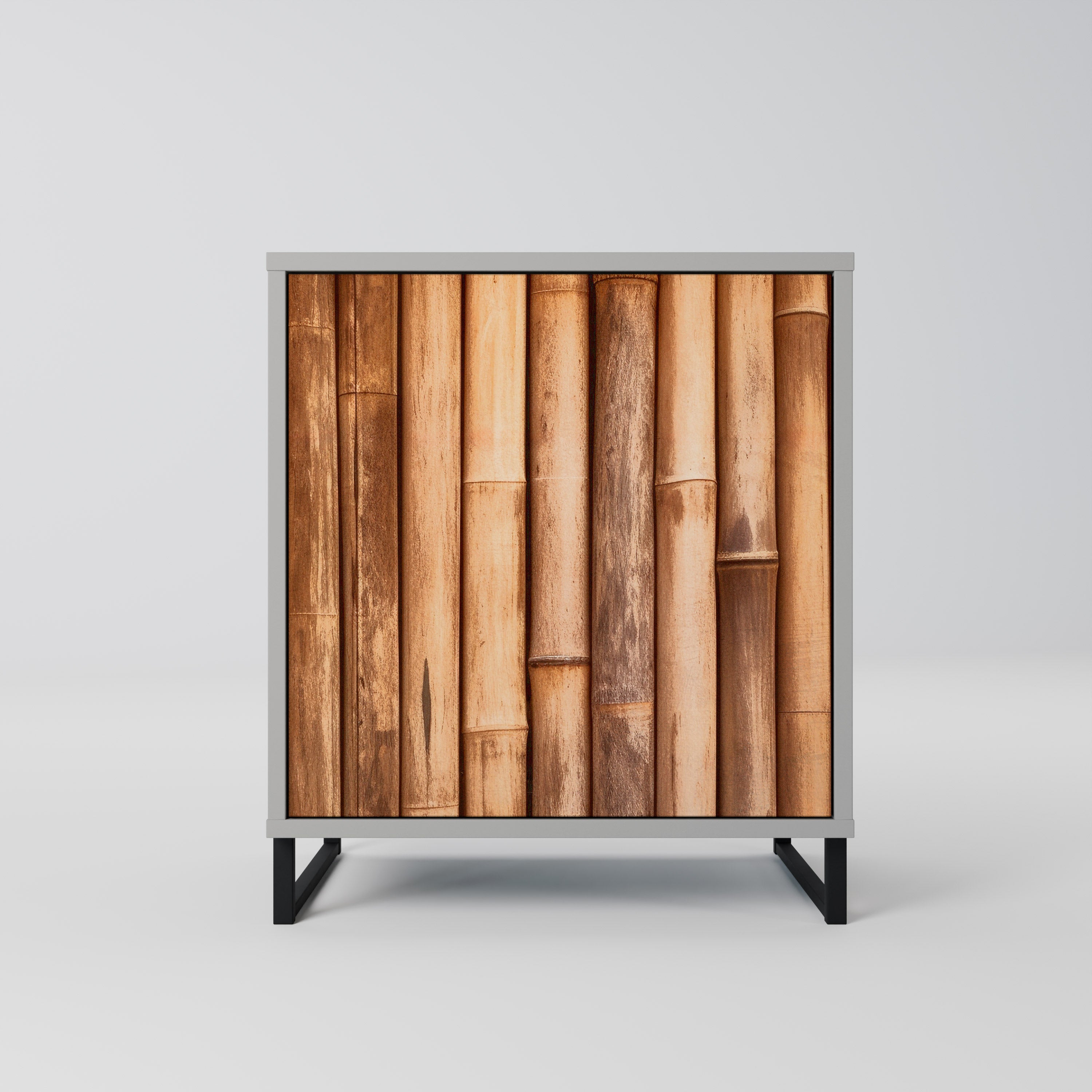 NATURAL WOOD Komoda 1-drzwiowa korpus Szary