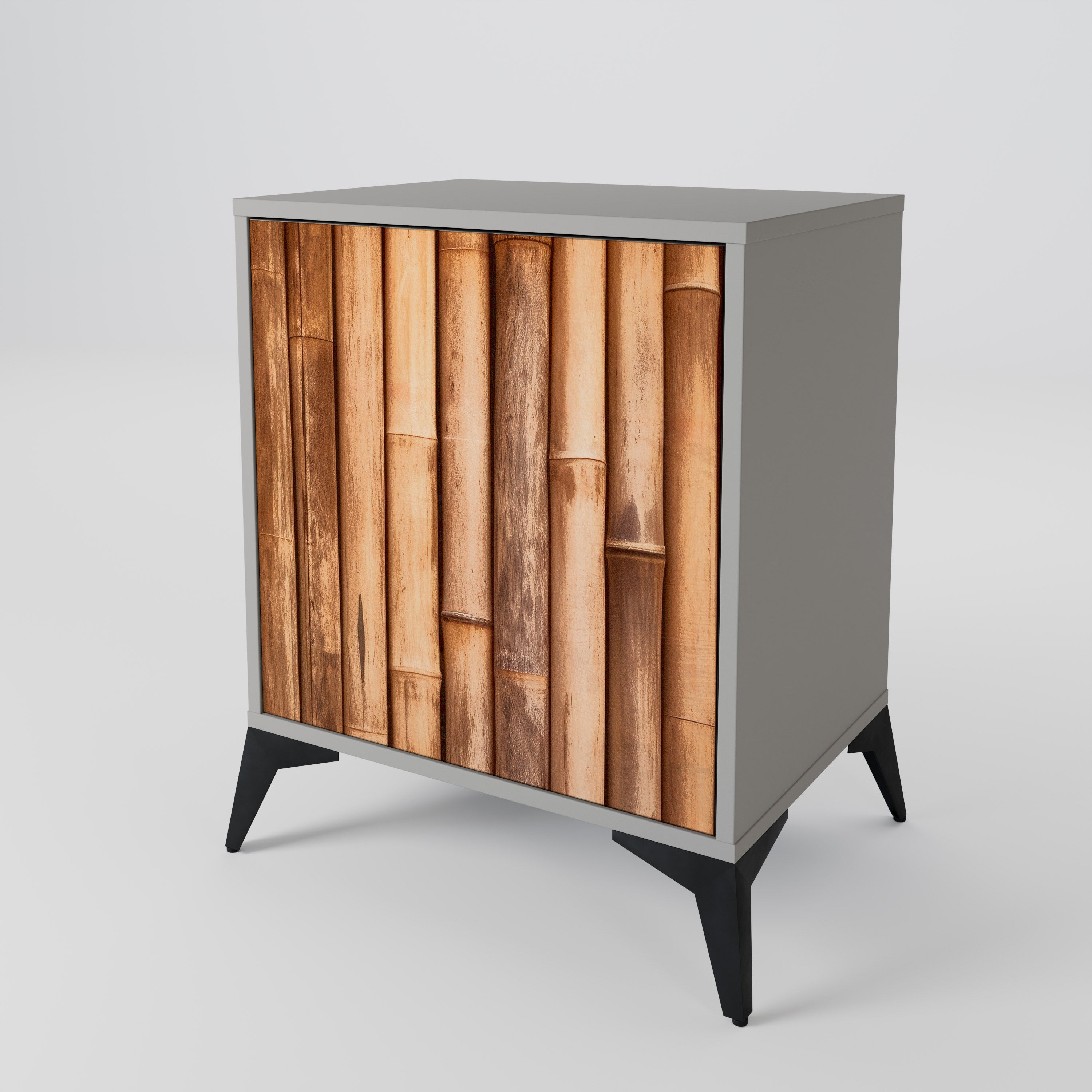 NATURAL WOOD Komoda 1-drzwiowa korpus Szary