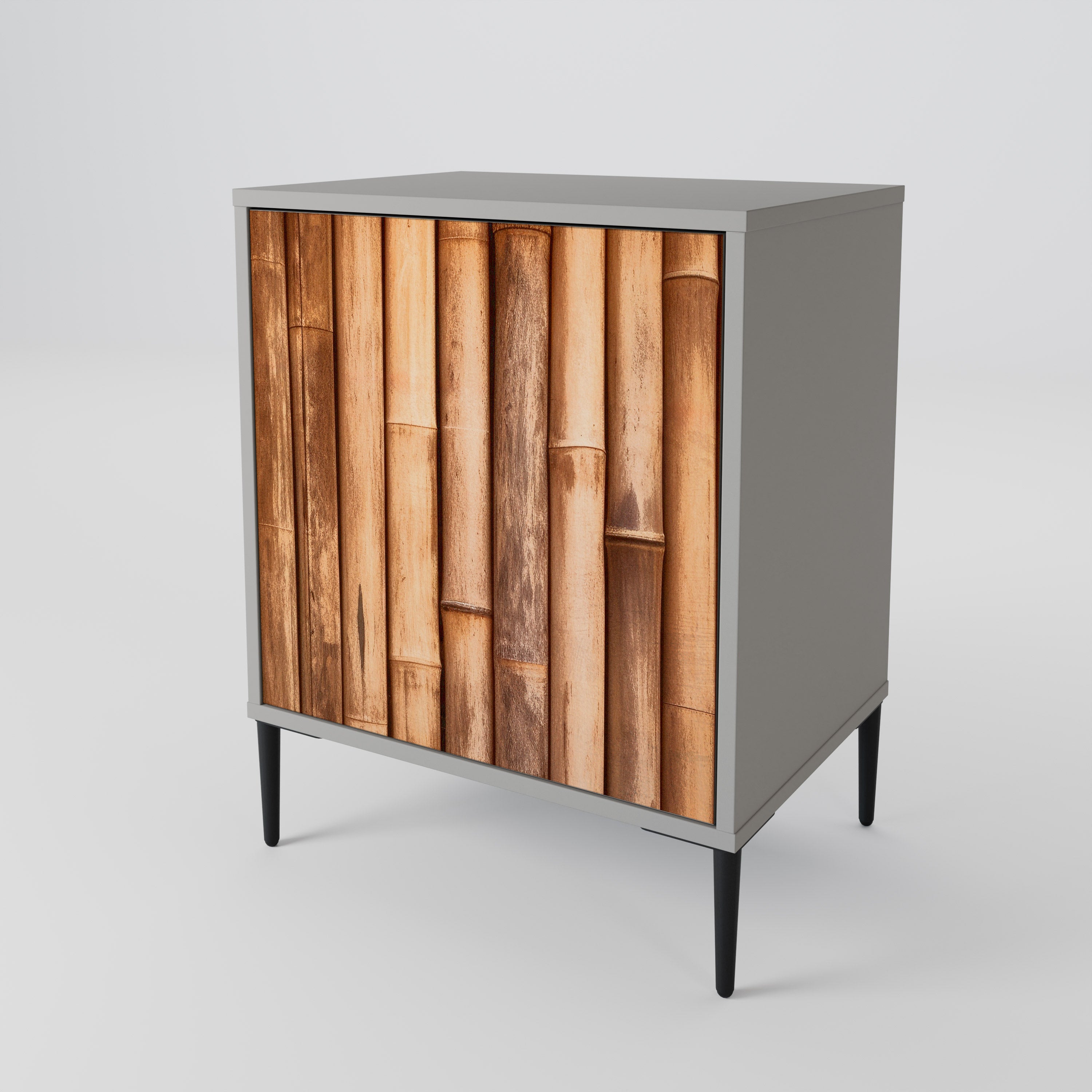 NATURAL WOOD Komoda 1-drzwiowa korpus Szary