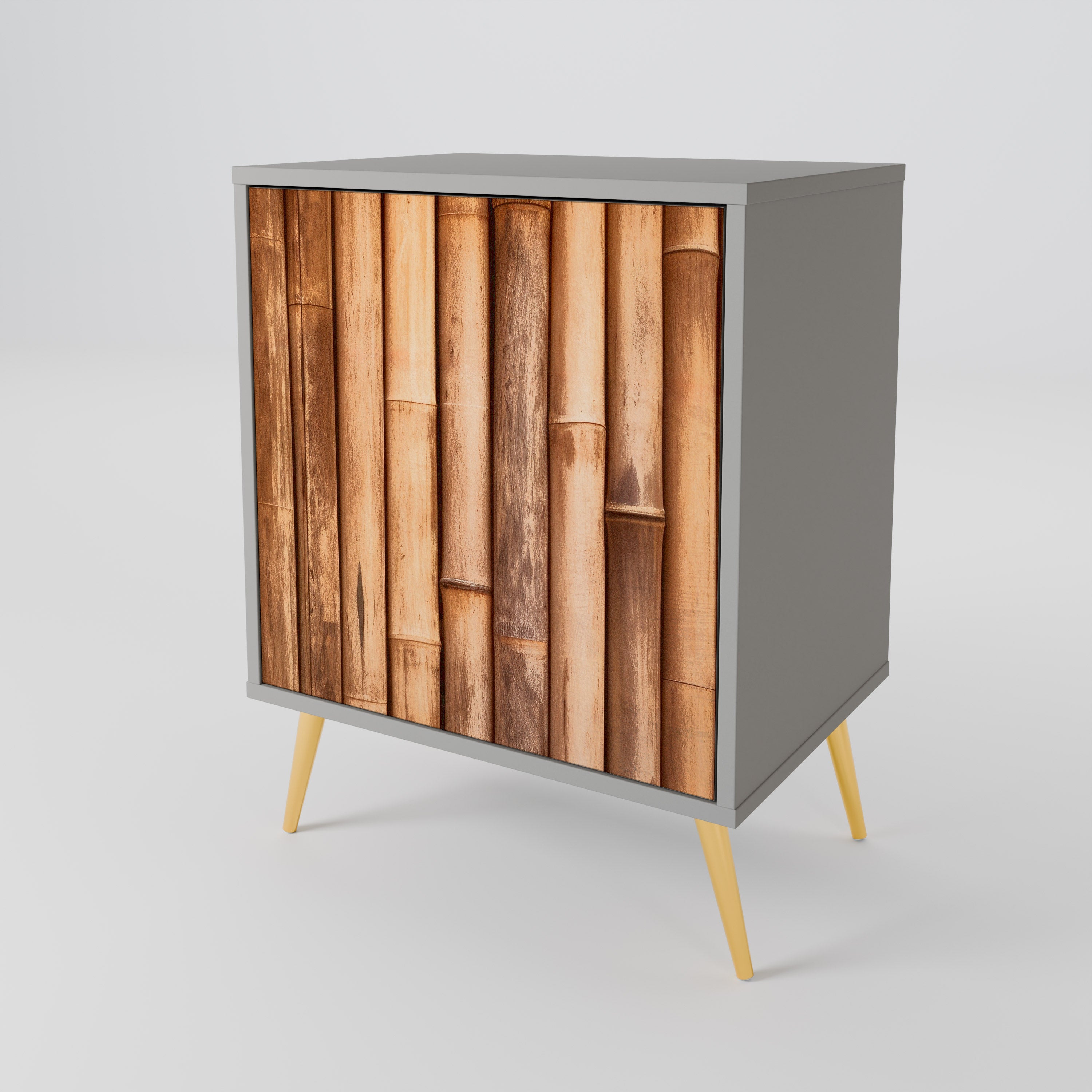 NATURAL WOOD Komoda 1-drzwiowa korpus Szary