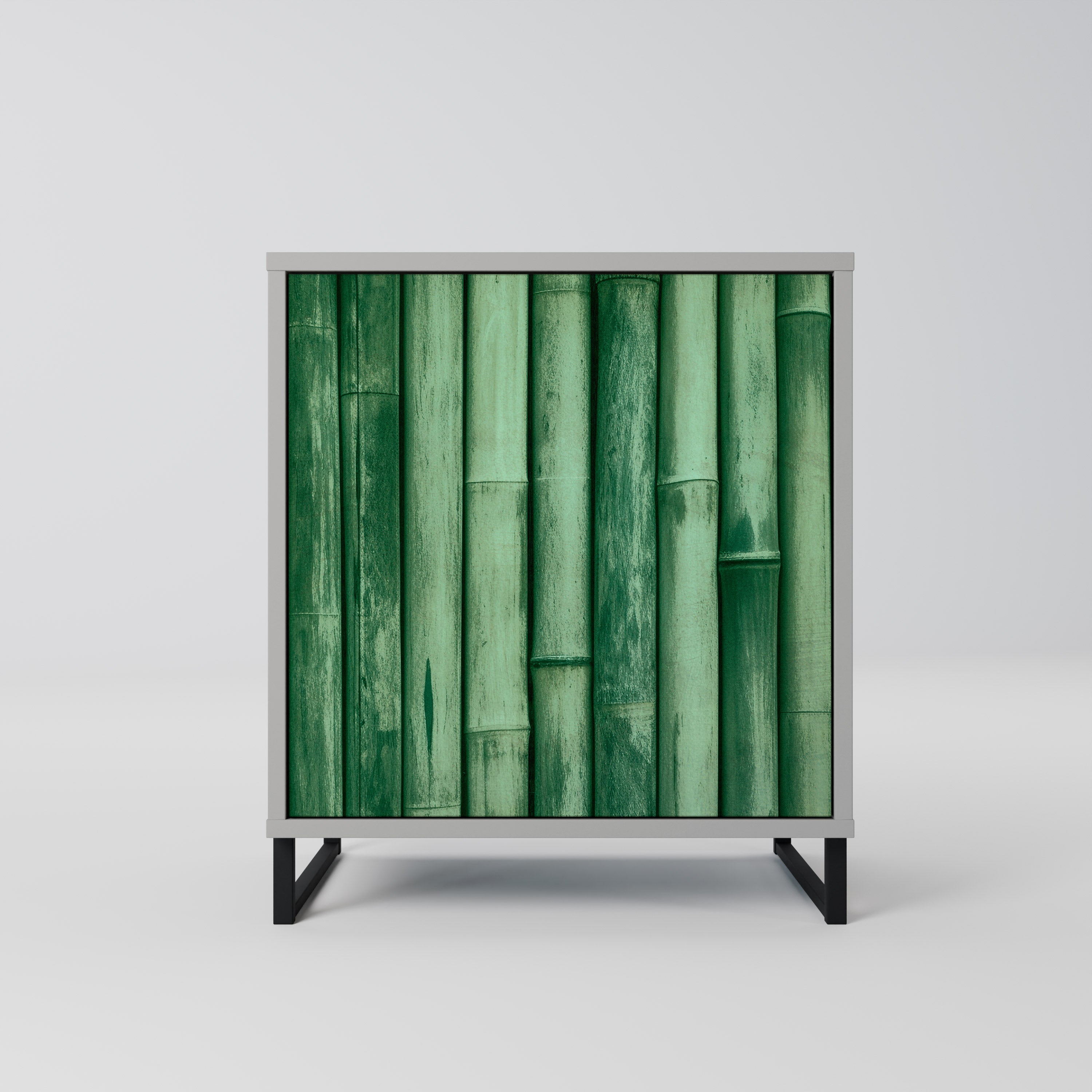 NATURAL GREEN Komoda 1-drzwiowa korpus Szary