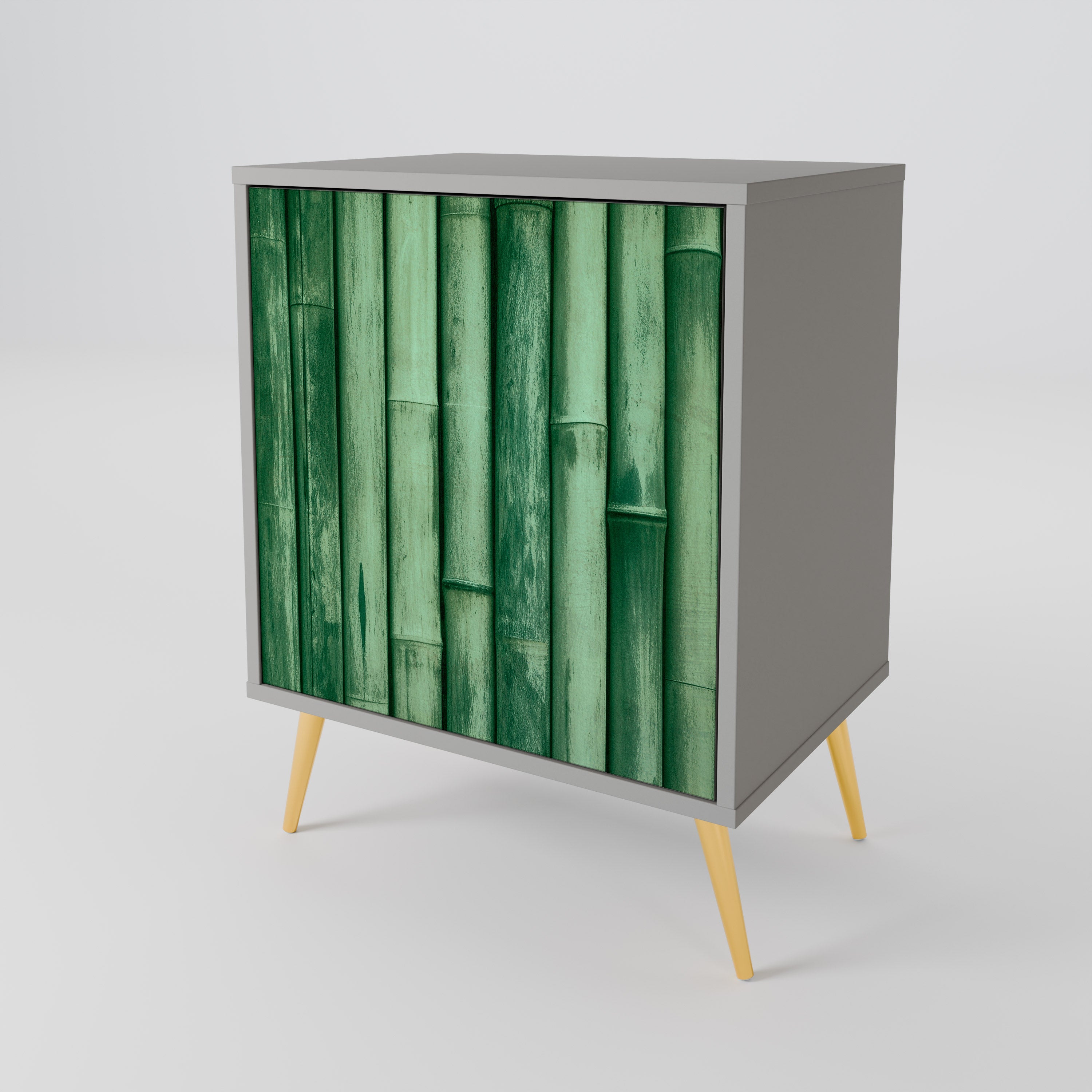 NATURAL GREEN Komoda 1-drzwiowa korpus Szary