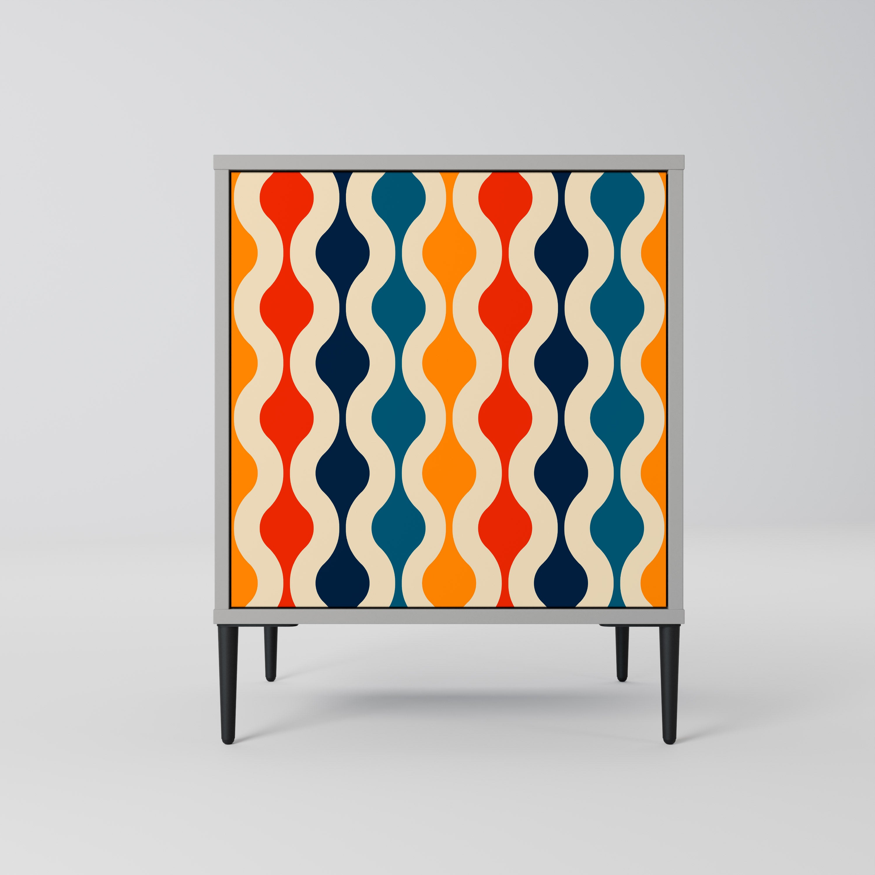 COLORFUL NOSTALGIA Komoda 1-drzwiowa korpus Szary