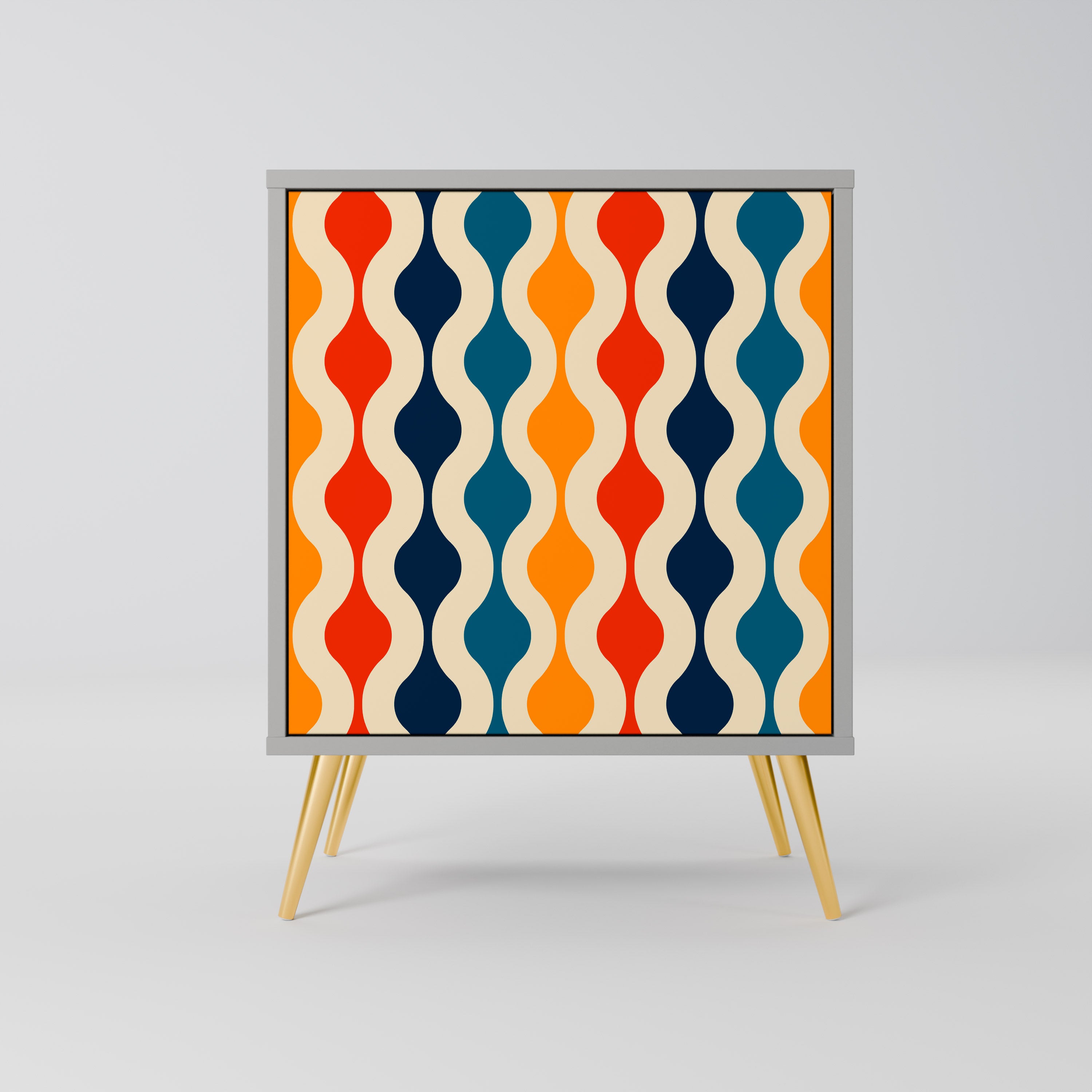 COLORFUL NOSTALGIA Komoda 1-drzwiowa korpus Szary