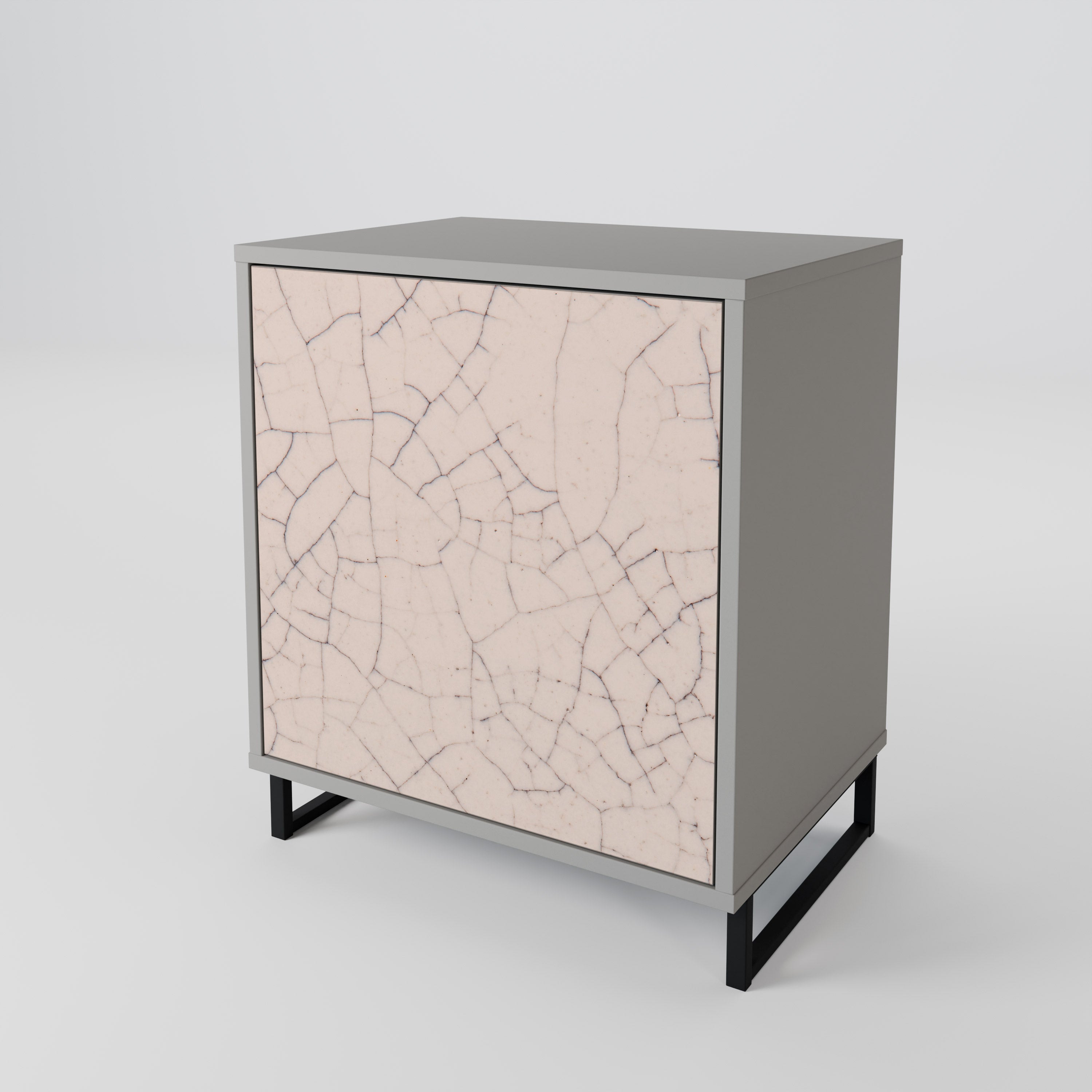 CERAMIC TEXTURE Komoda 1-drzwiowa korpus Szary