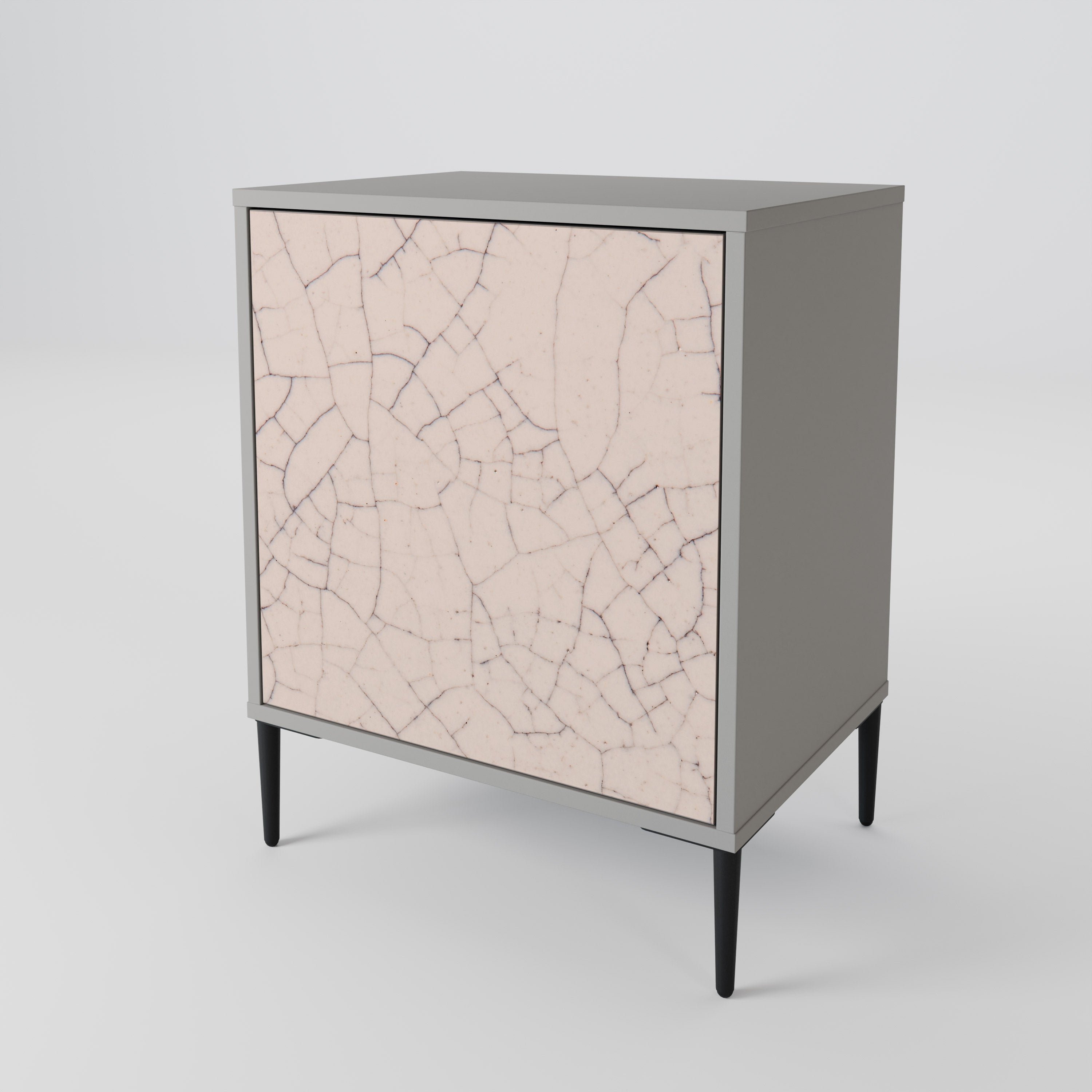 CERAMIC TEXTURE Komoda 1-drzwiowa korpus Szary