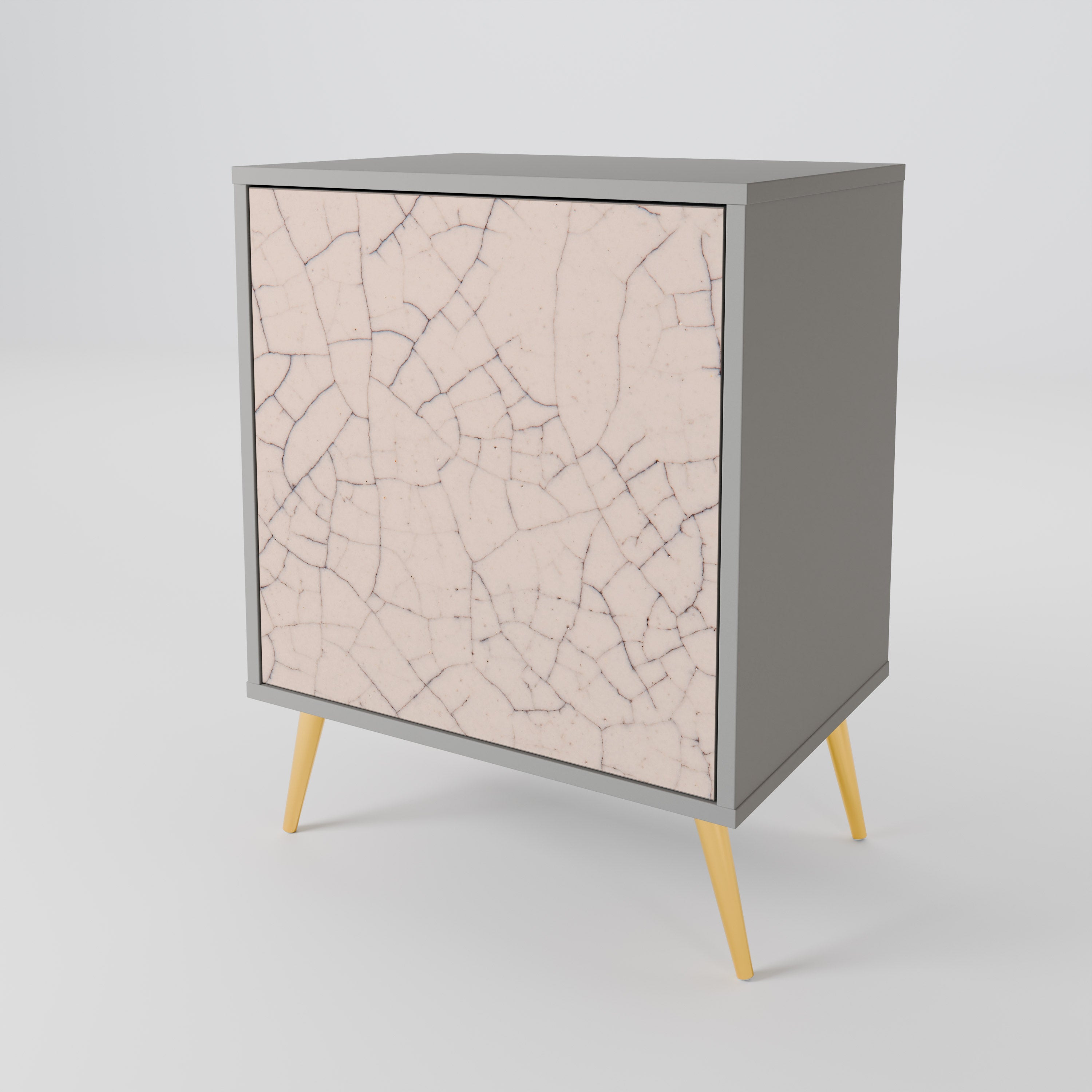 CERAMIC TEXTURE Komoda 1-drzwiowa korpus Szary
