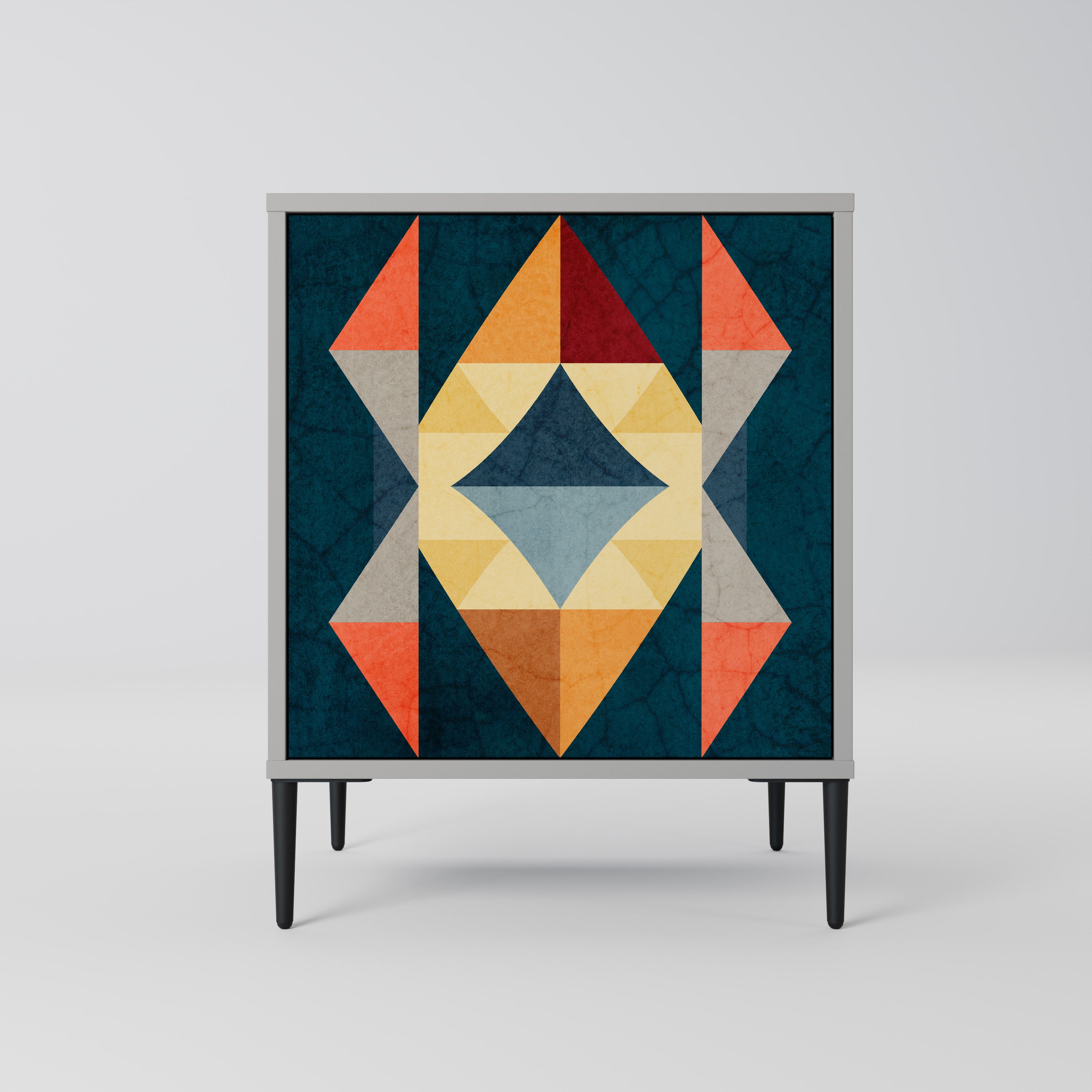 CRACKED ILLUSION Komoda 1-drzwiowa korpus Szary