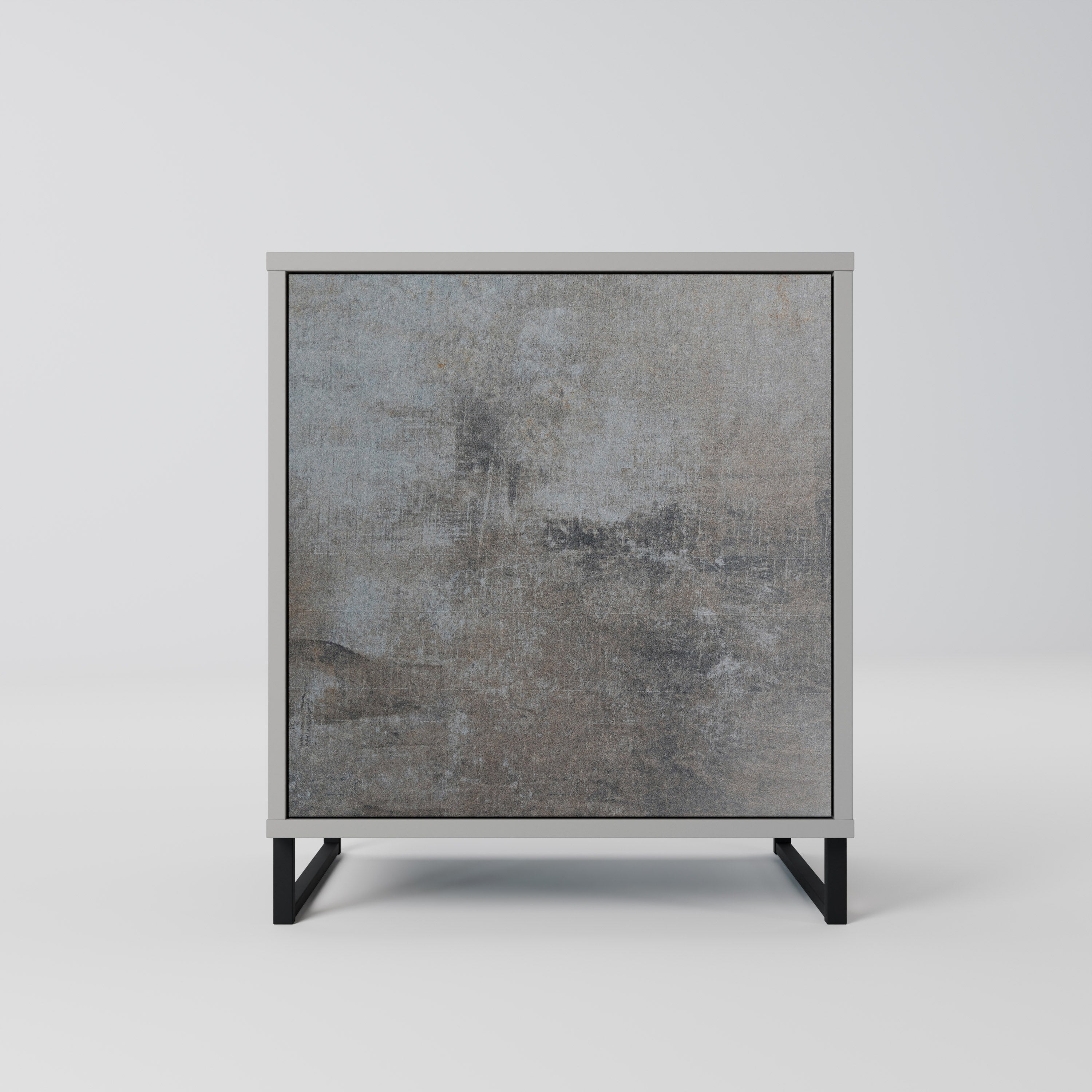 CONCRETE WALL Komoda 1-drzwiowa korpus Szary