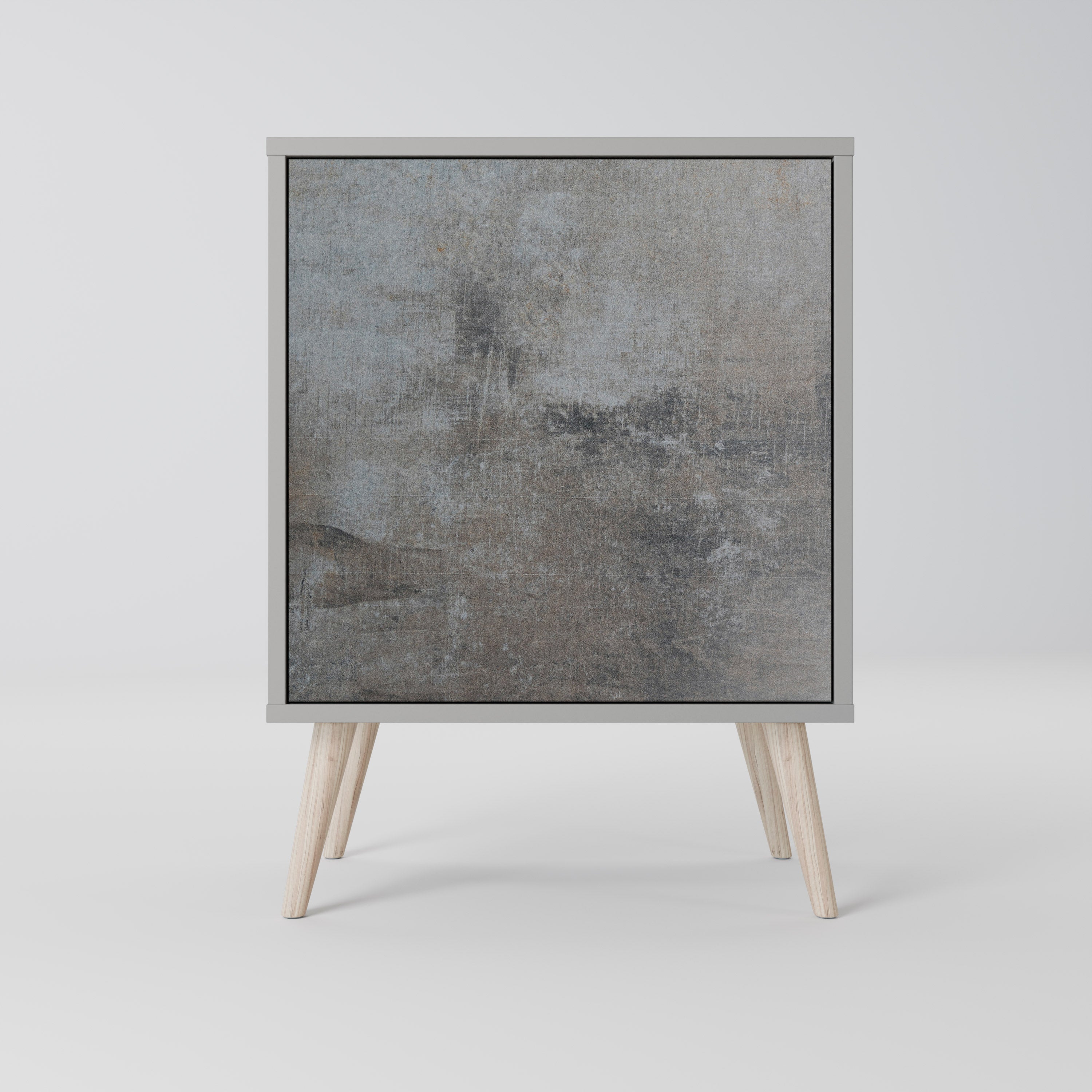 CONCRETE WALL Komoda 1-drzwiowa korpus Szary