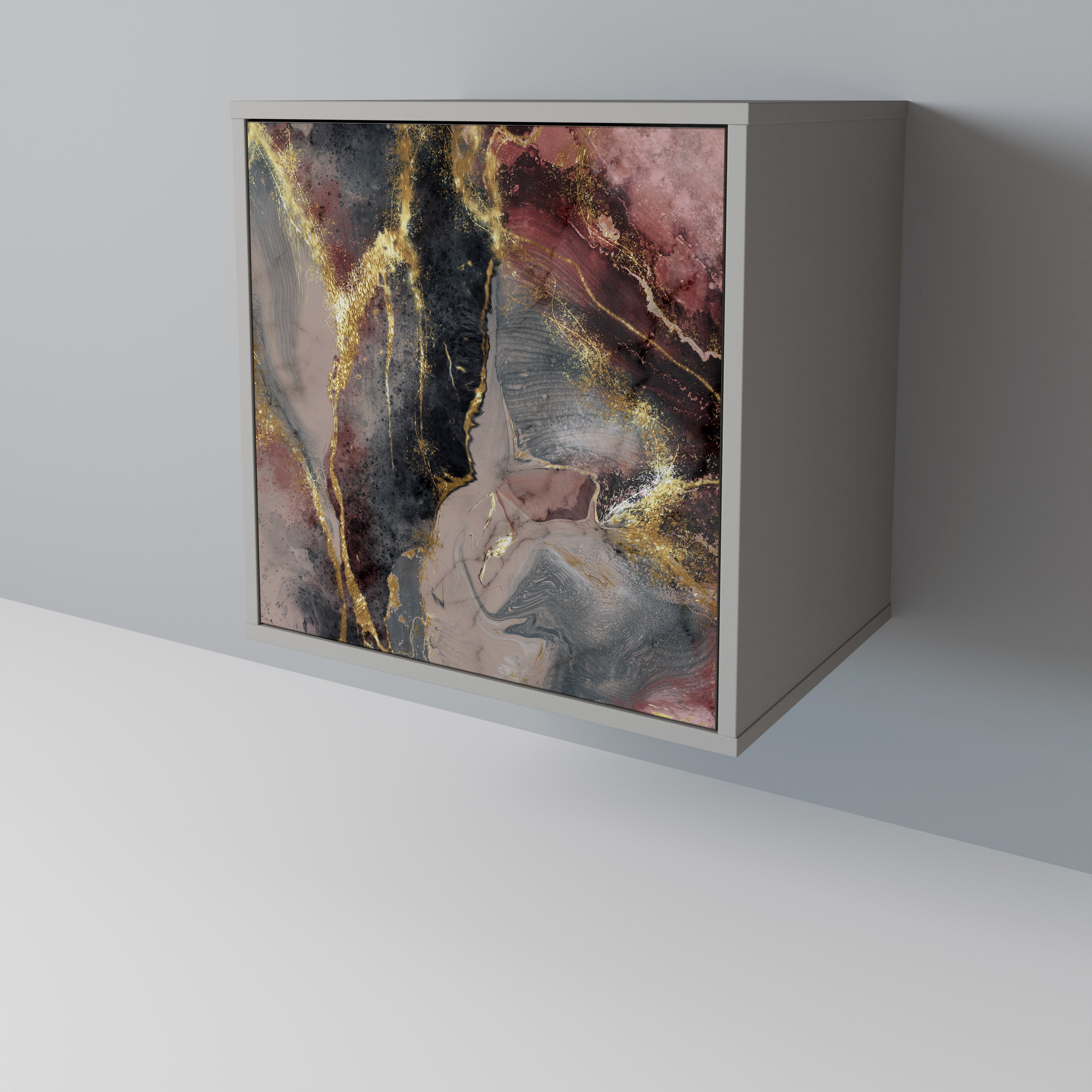 GOLDEN TIDES Komoda 1-drzwiowa korpus Szary