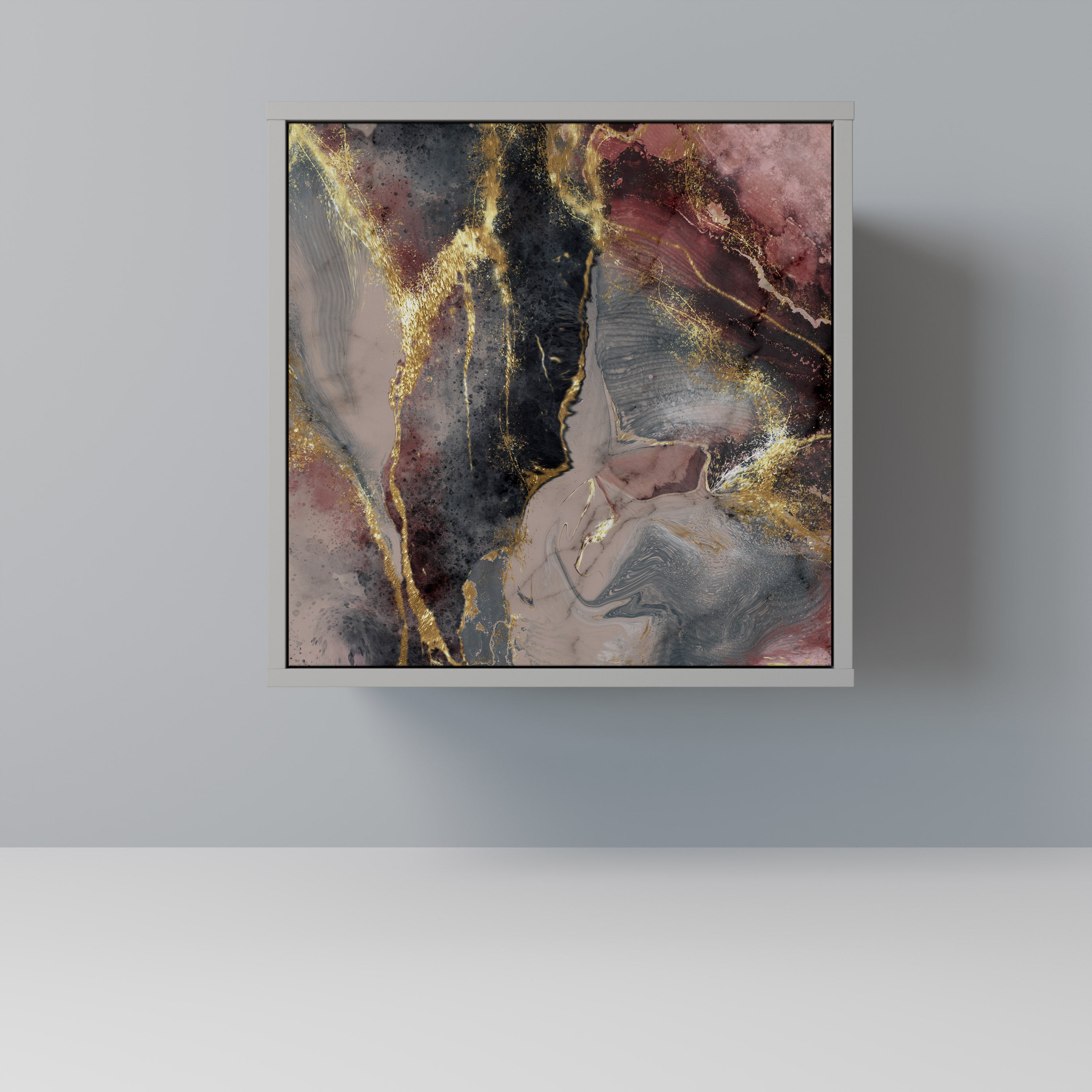 GOLDEN TIDES Komoda 1-drzwiowa korpus Szary