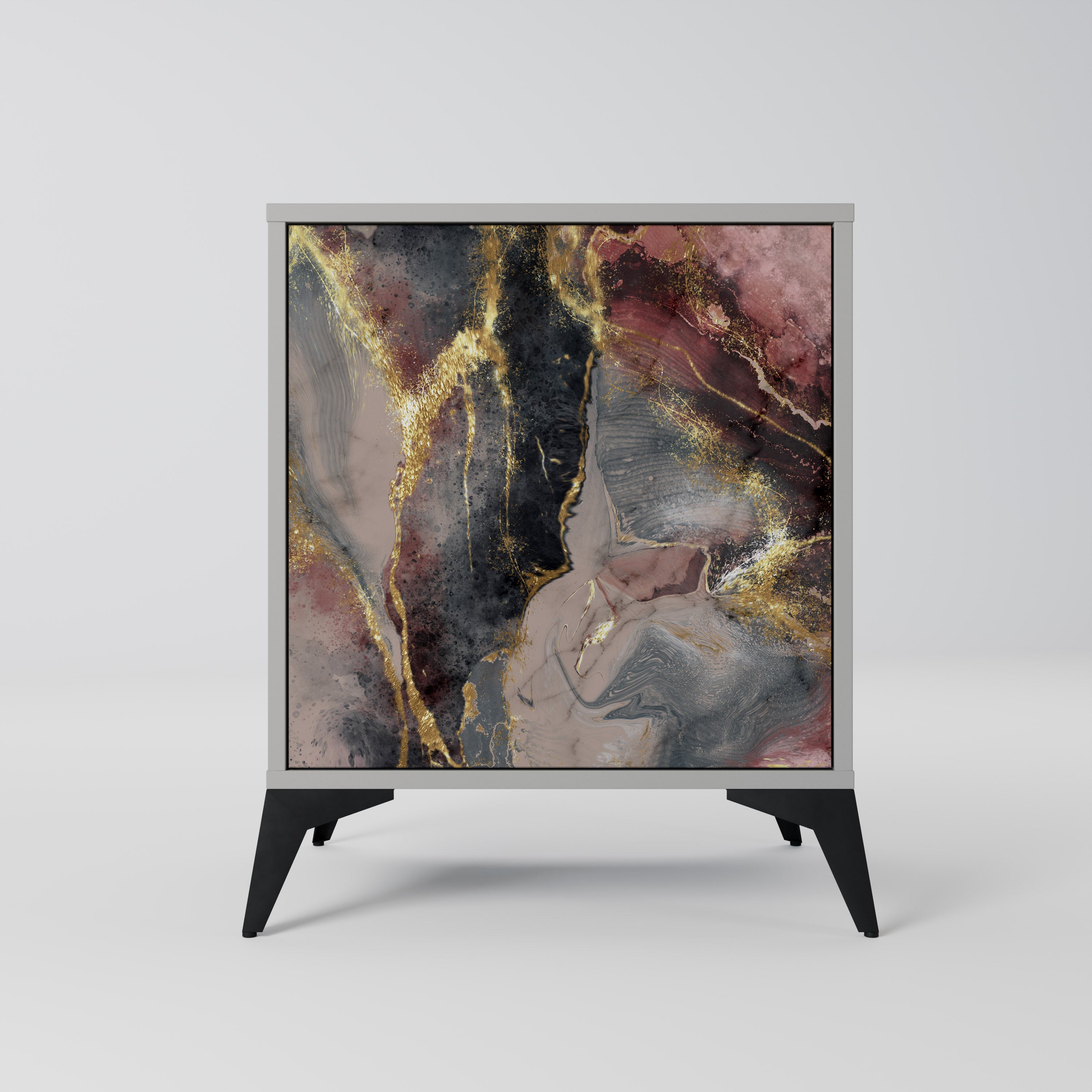 GOLDEN TIDES Komoda 1-drzwiowa korpus Szary