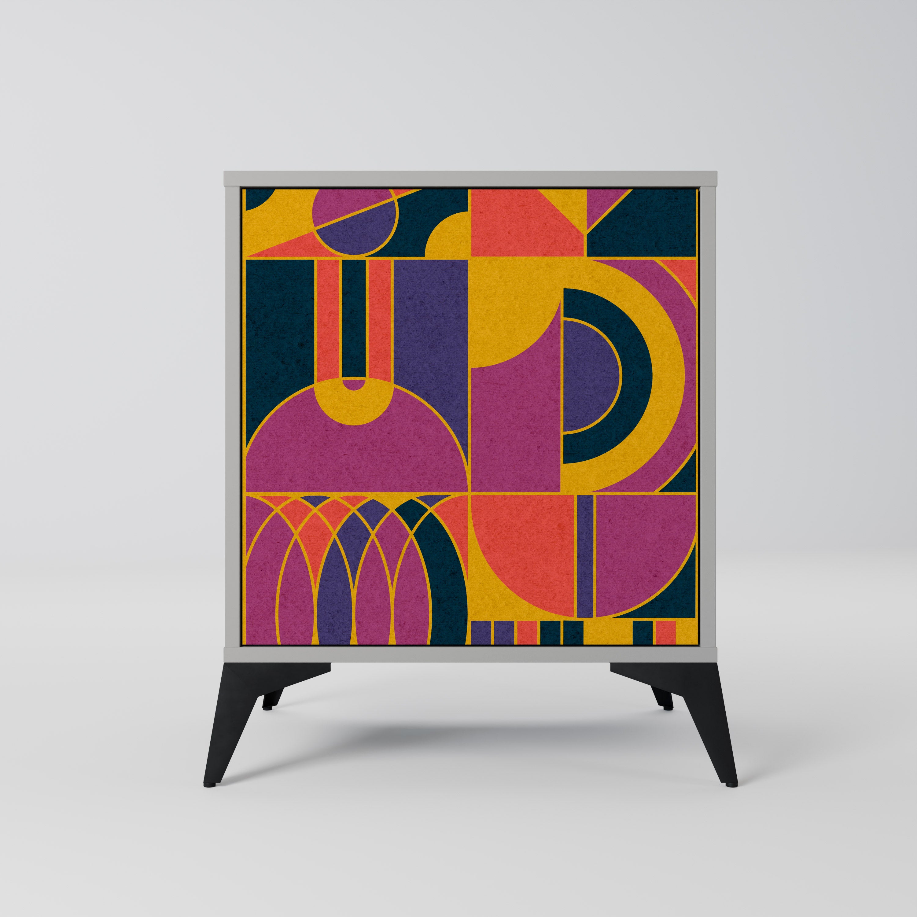 ELECTRIC PATTERNS Komoda 1-drzwiowa korpus Szary