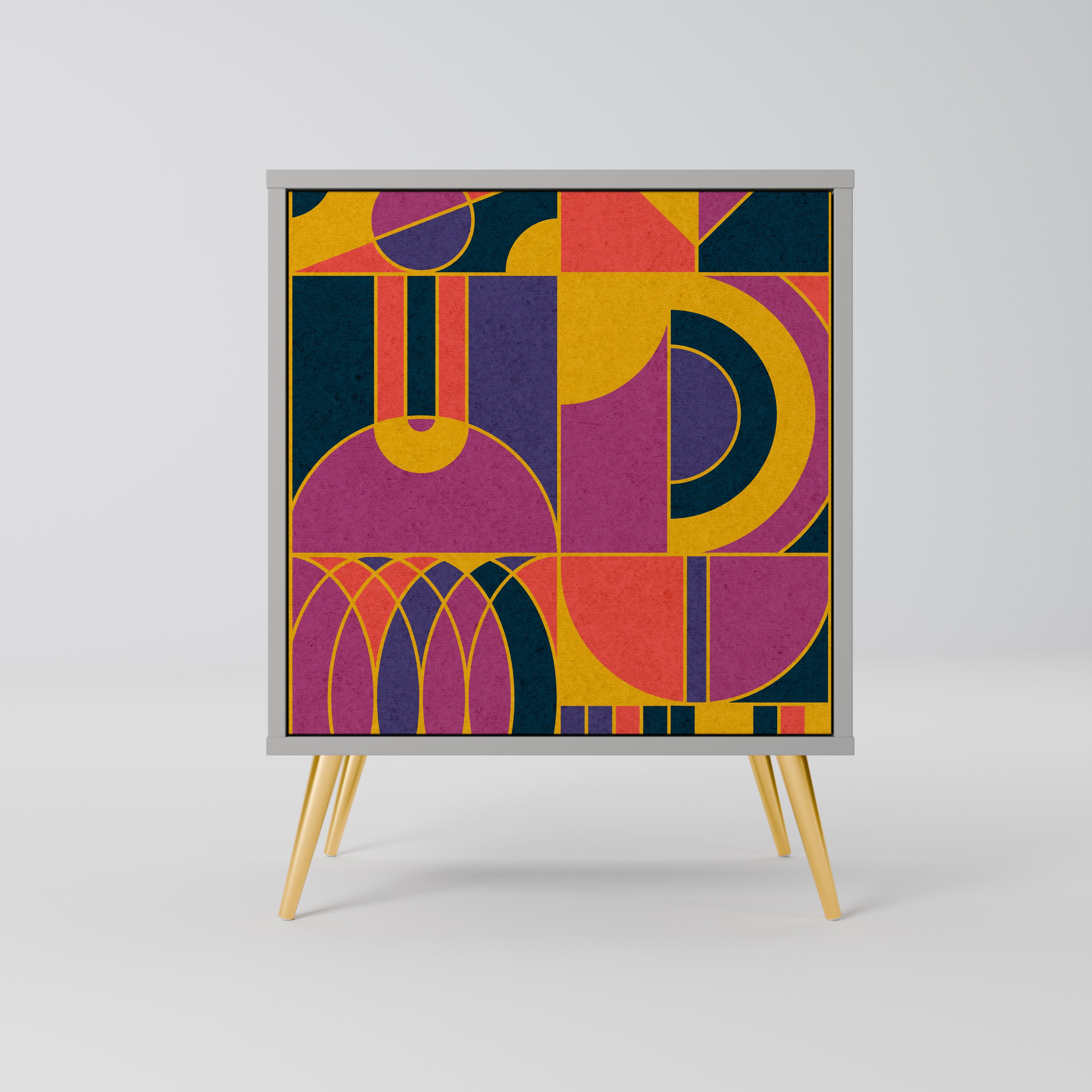 ELECTRIC PATTERNS Komoda 1-drzwiowa korpus Szary