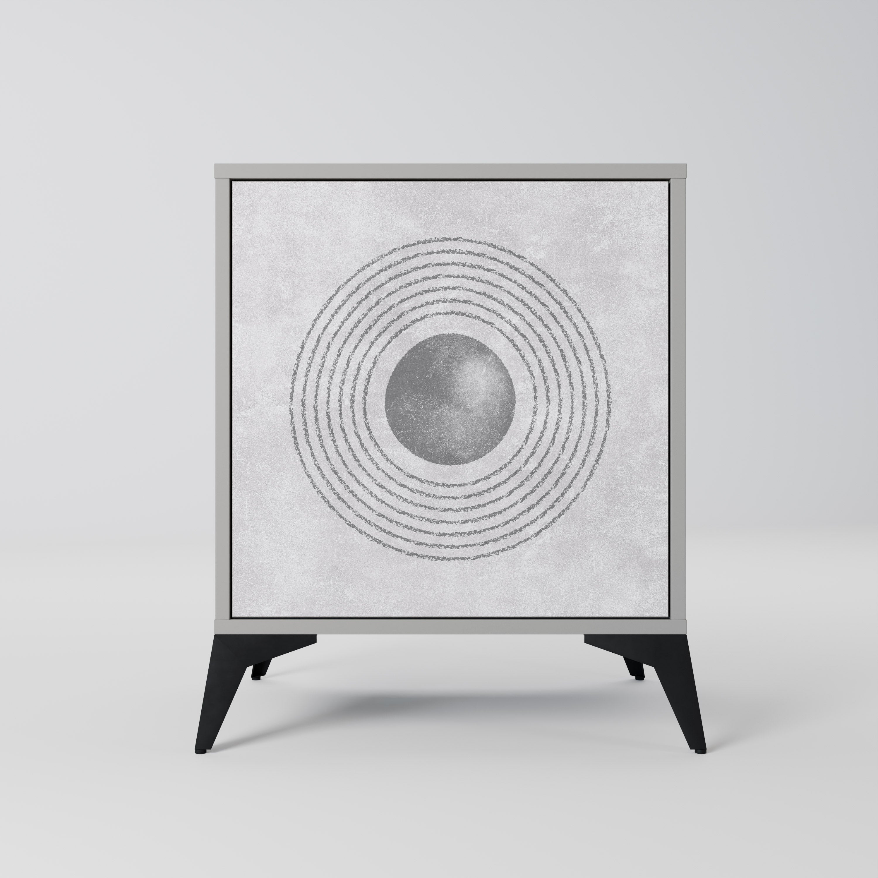 SOLID CIRCLES Komoda 1-drzwiowa korpus Szary