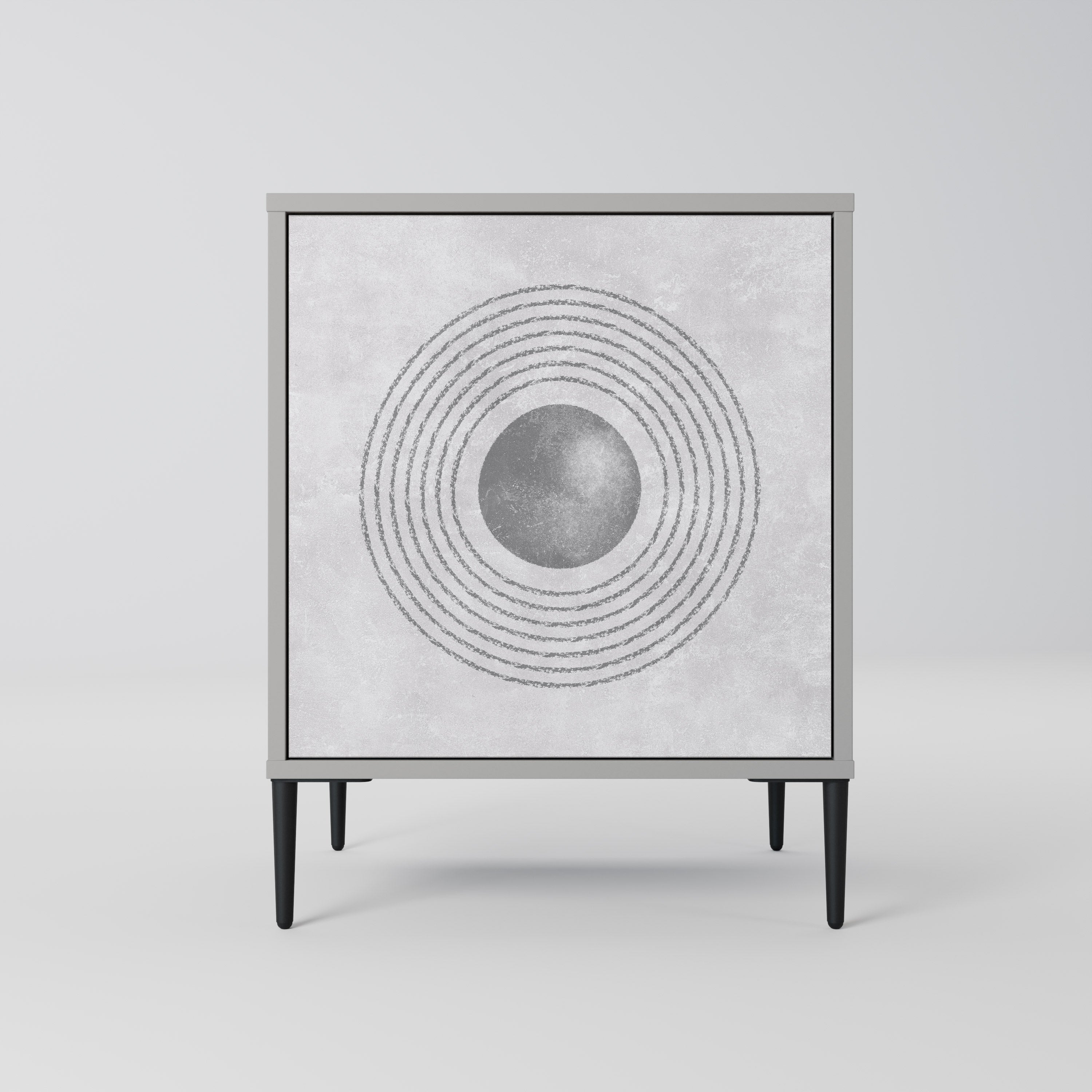 SOLID CIRCLES Komoda 1-drzwiowa korpus Szary