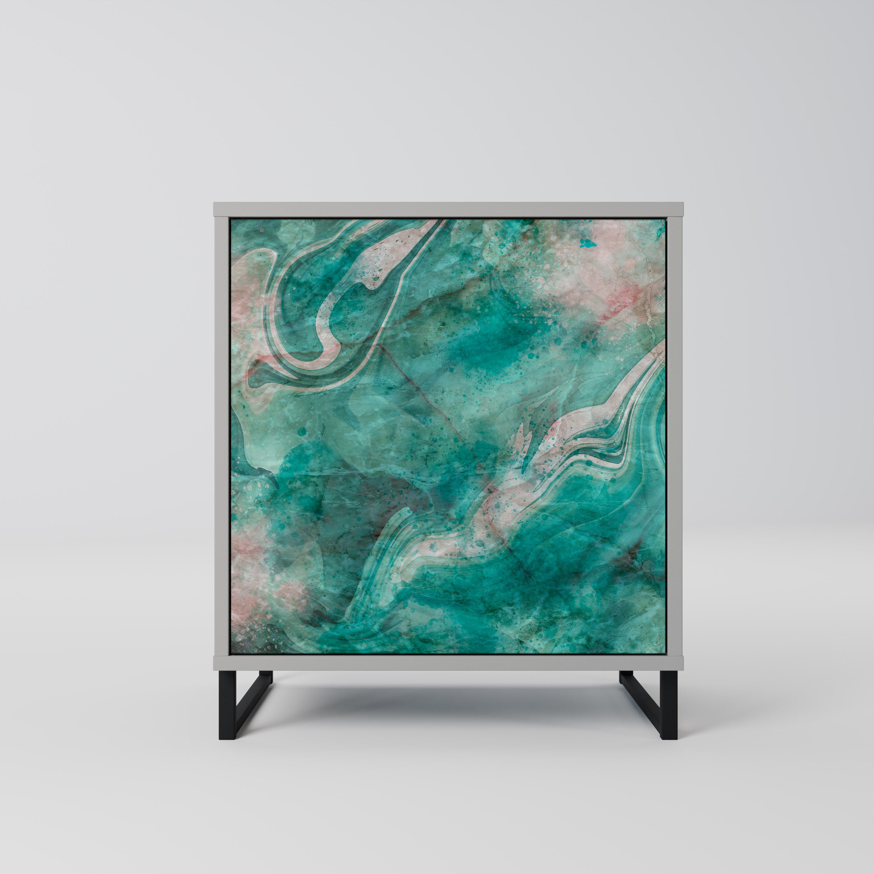ABSTRACT ALCHEMY Komoda 1-drzwiowa korpus Szary