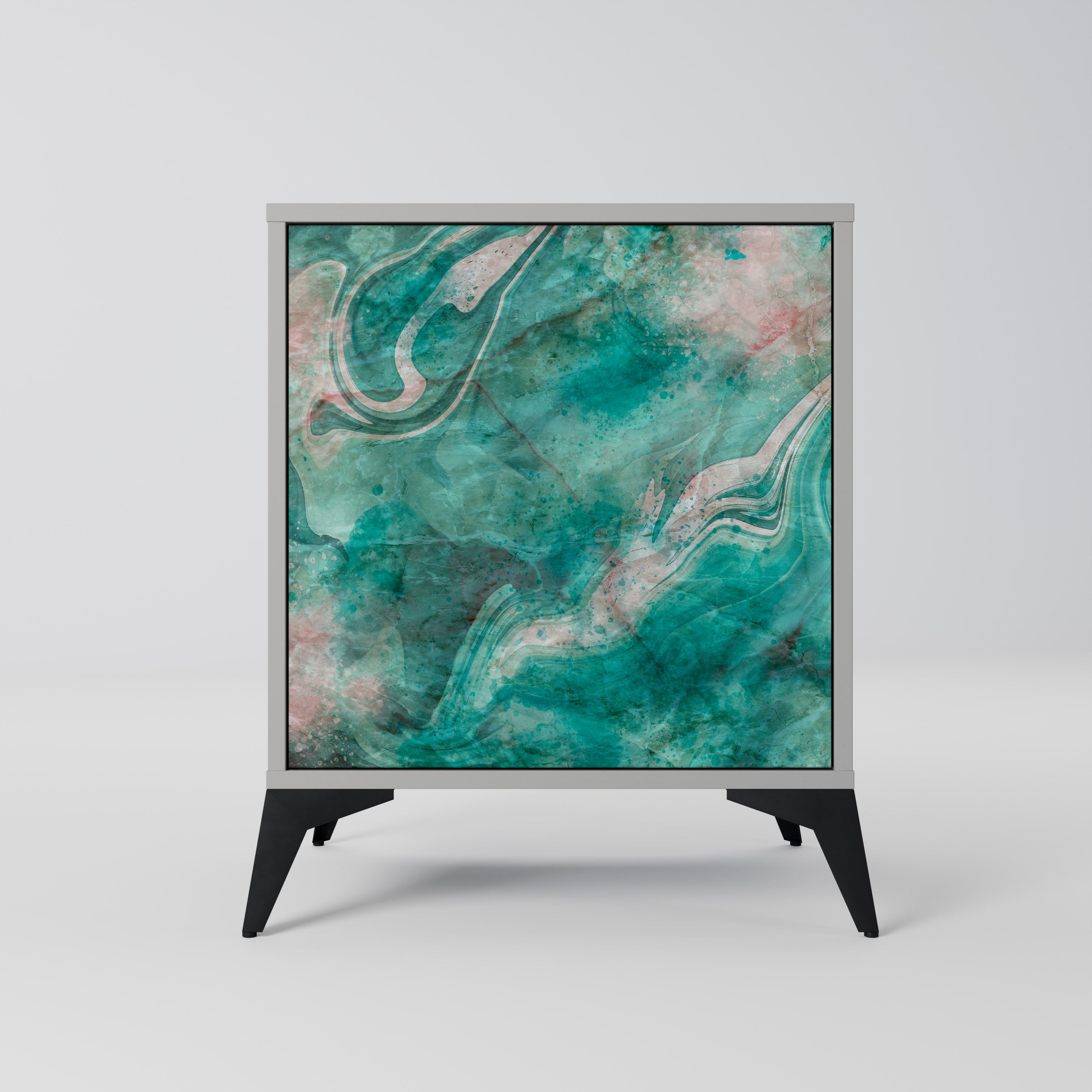 ABSTRACT ALCHEMY Komoda 1-drzwiowa korpus Szary